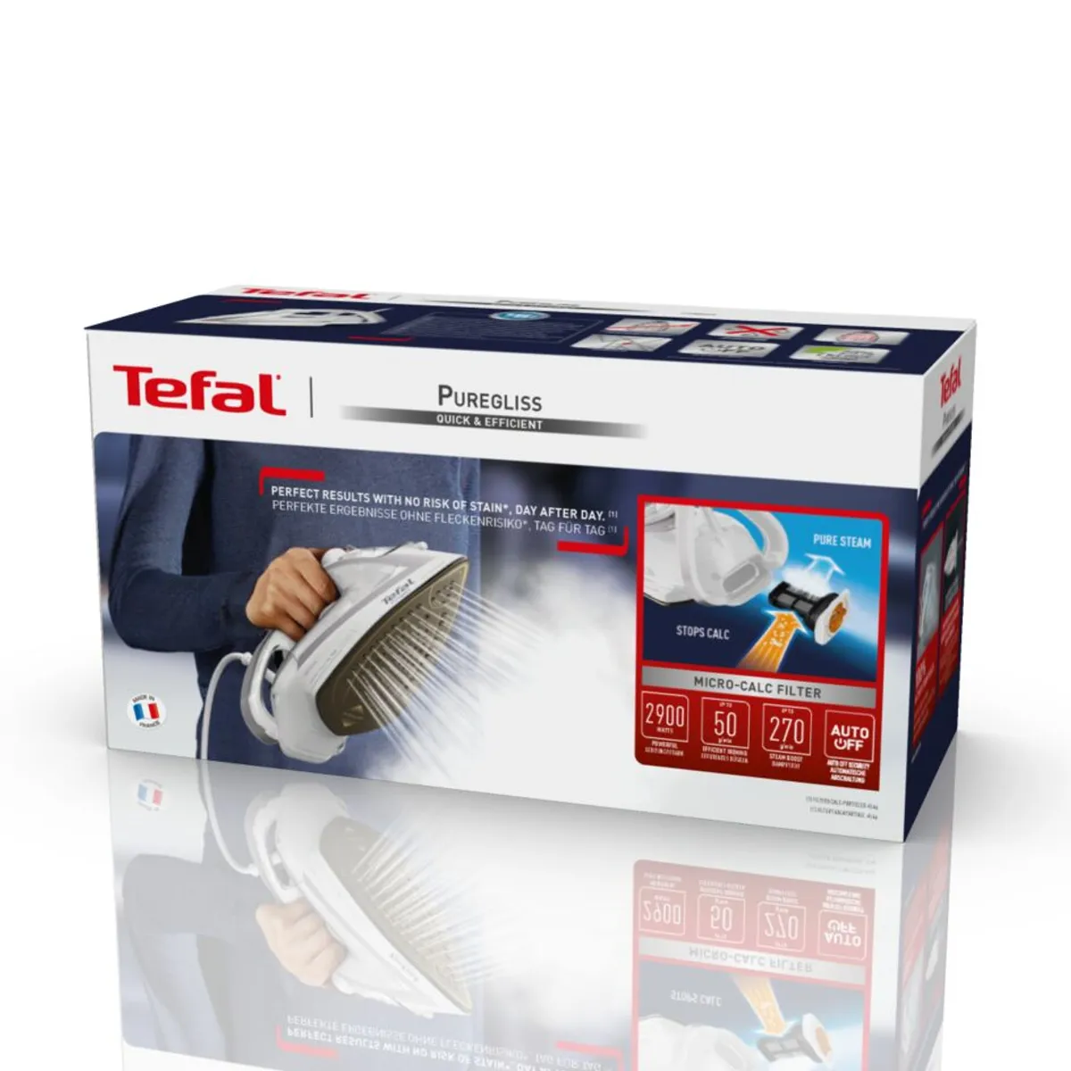 Утюг Tefal Puregliss FV8043E0 Белый/серый
