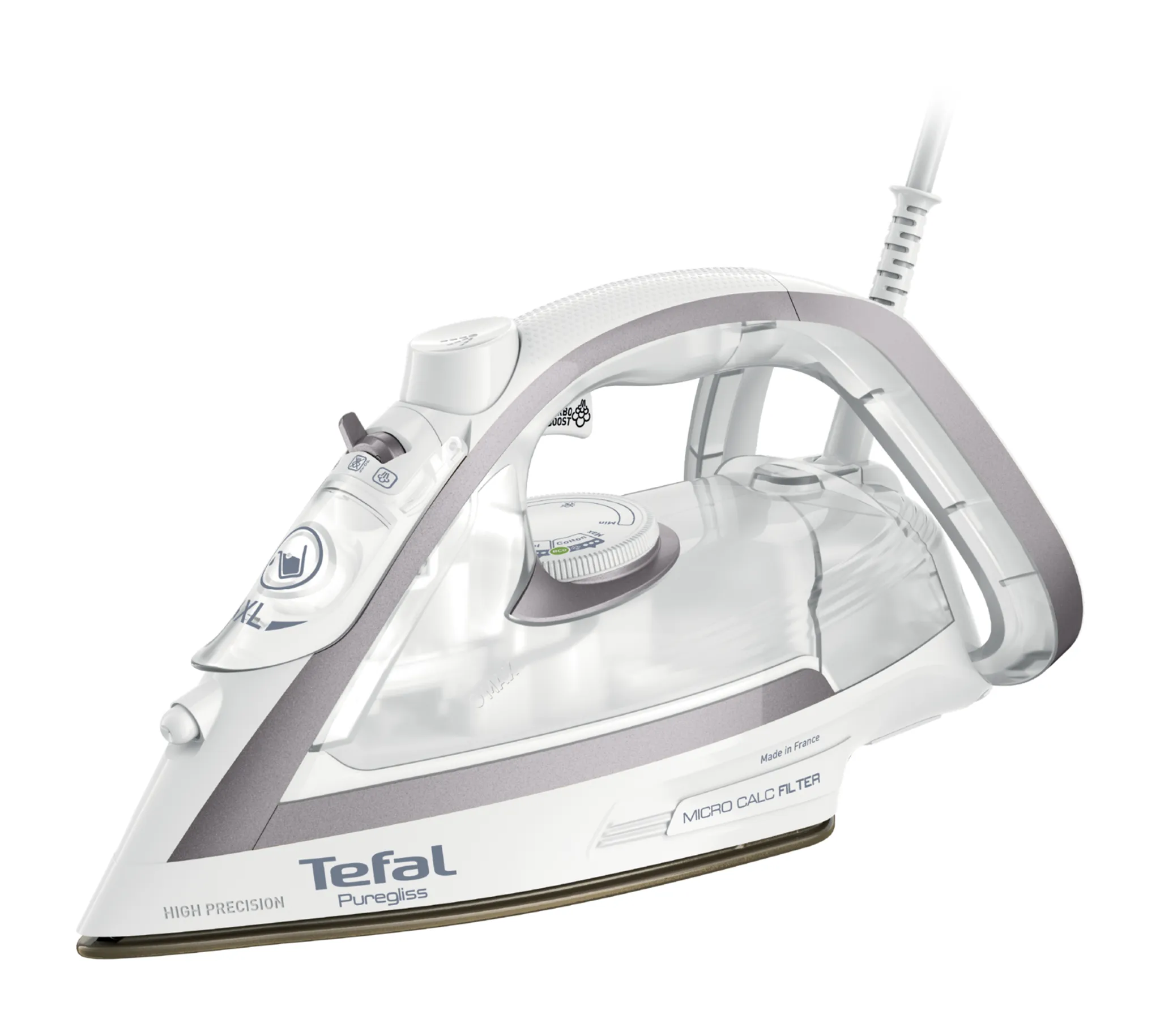 Утюг Tefal Puregliss FV8043E0 Белый/серый