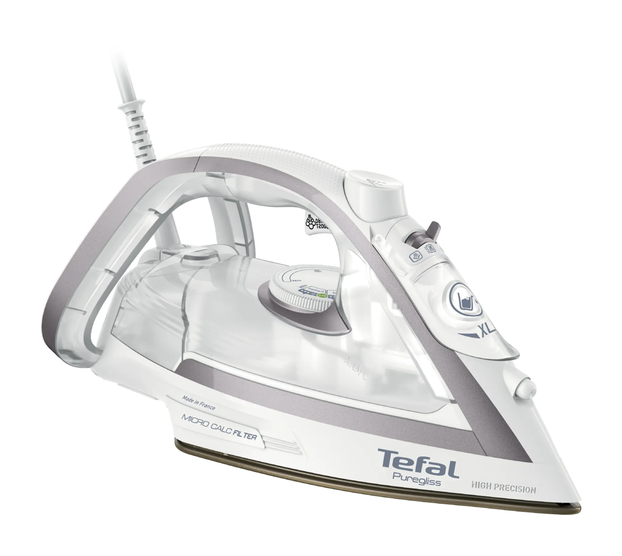 Утюг Tefal Puregliss FV8043E0 Белый/серый