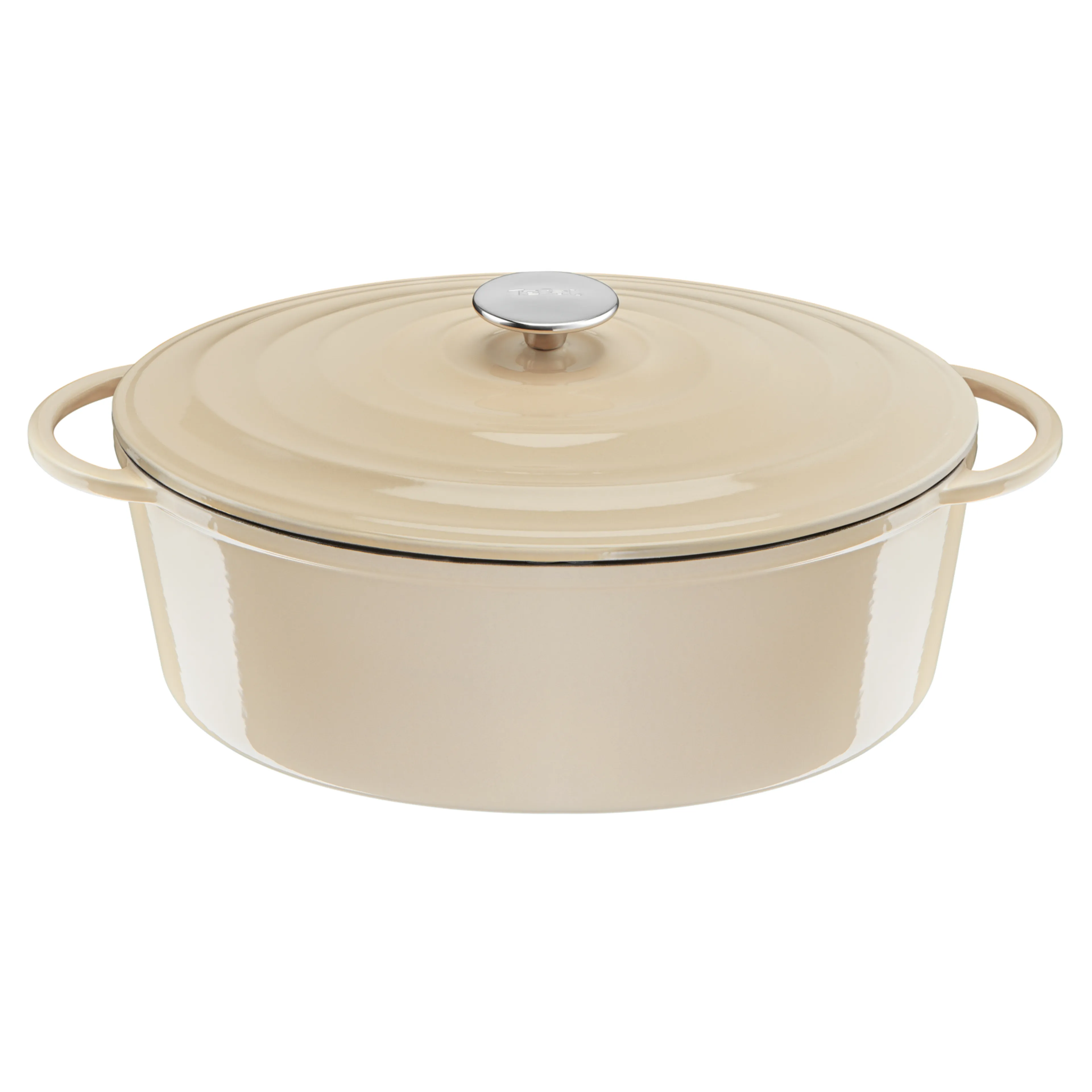 Овальная кастрюля с крышкой Tefal Lov E2590604 7,2л 34 см фото