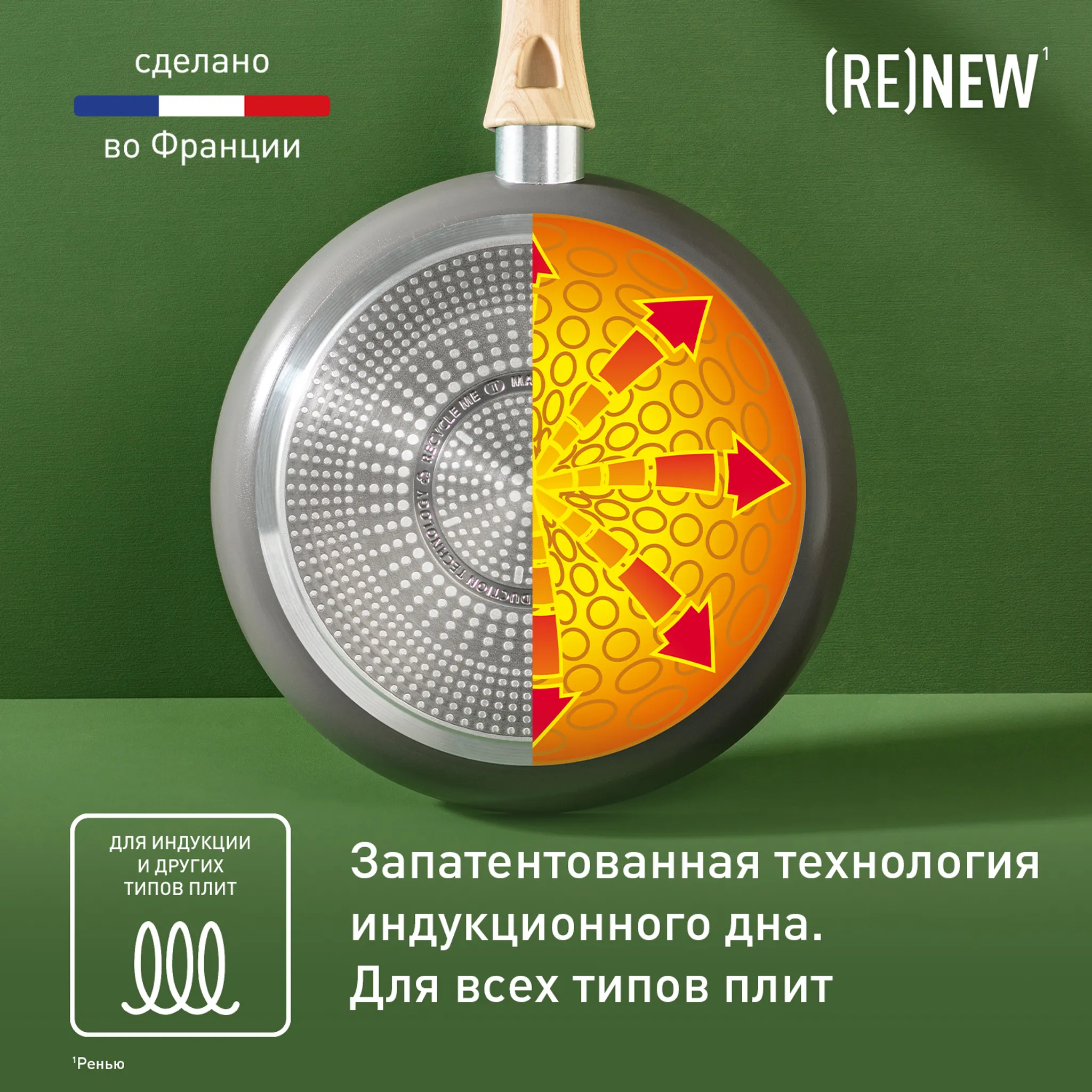 Индукционная сковорода Tefal Renew 26 см C4250513