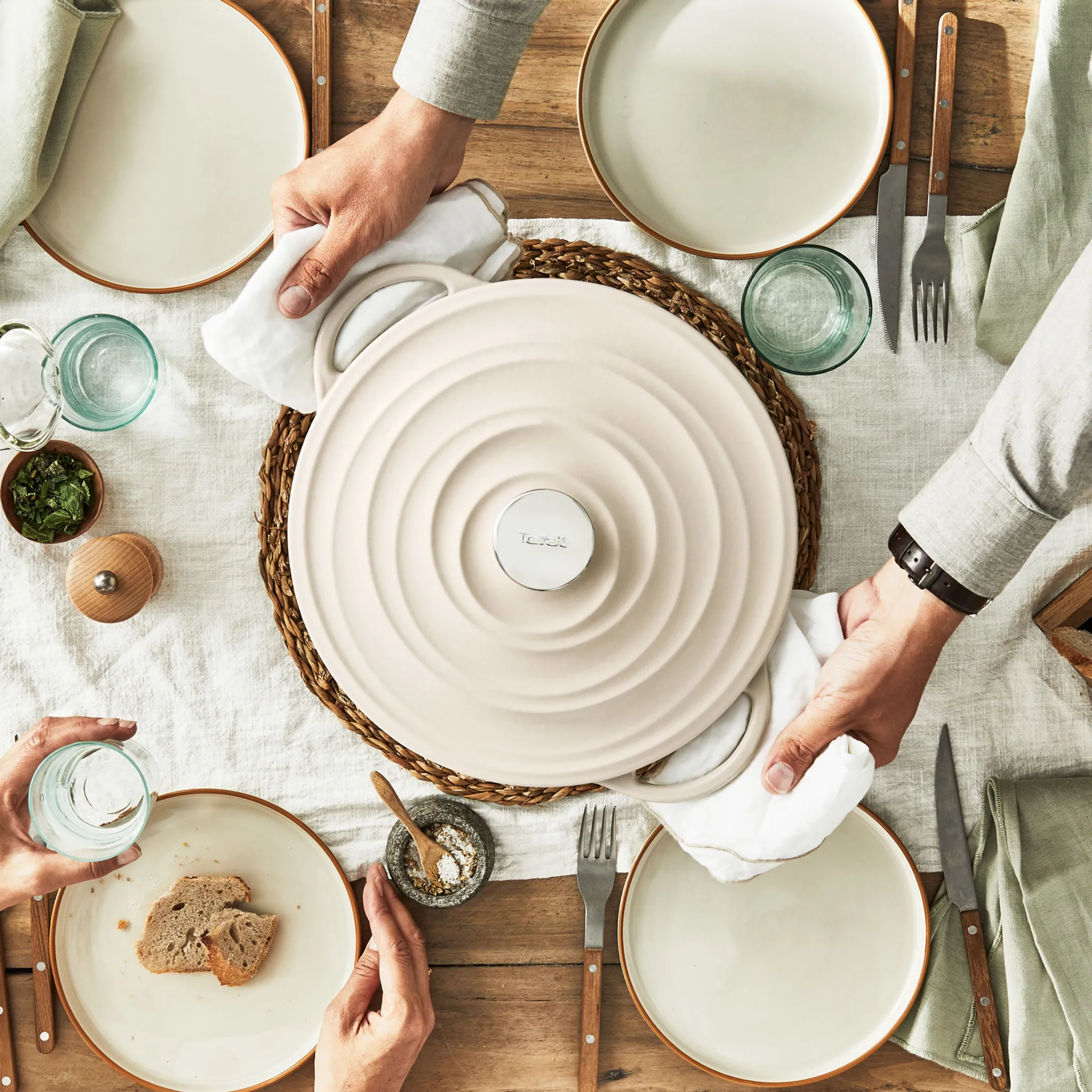 Кастрюля с крышкой Tefal LOV 29 см E2590504