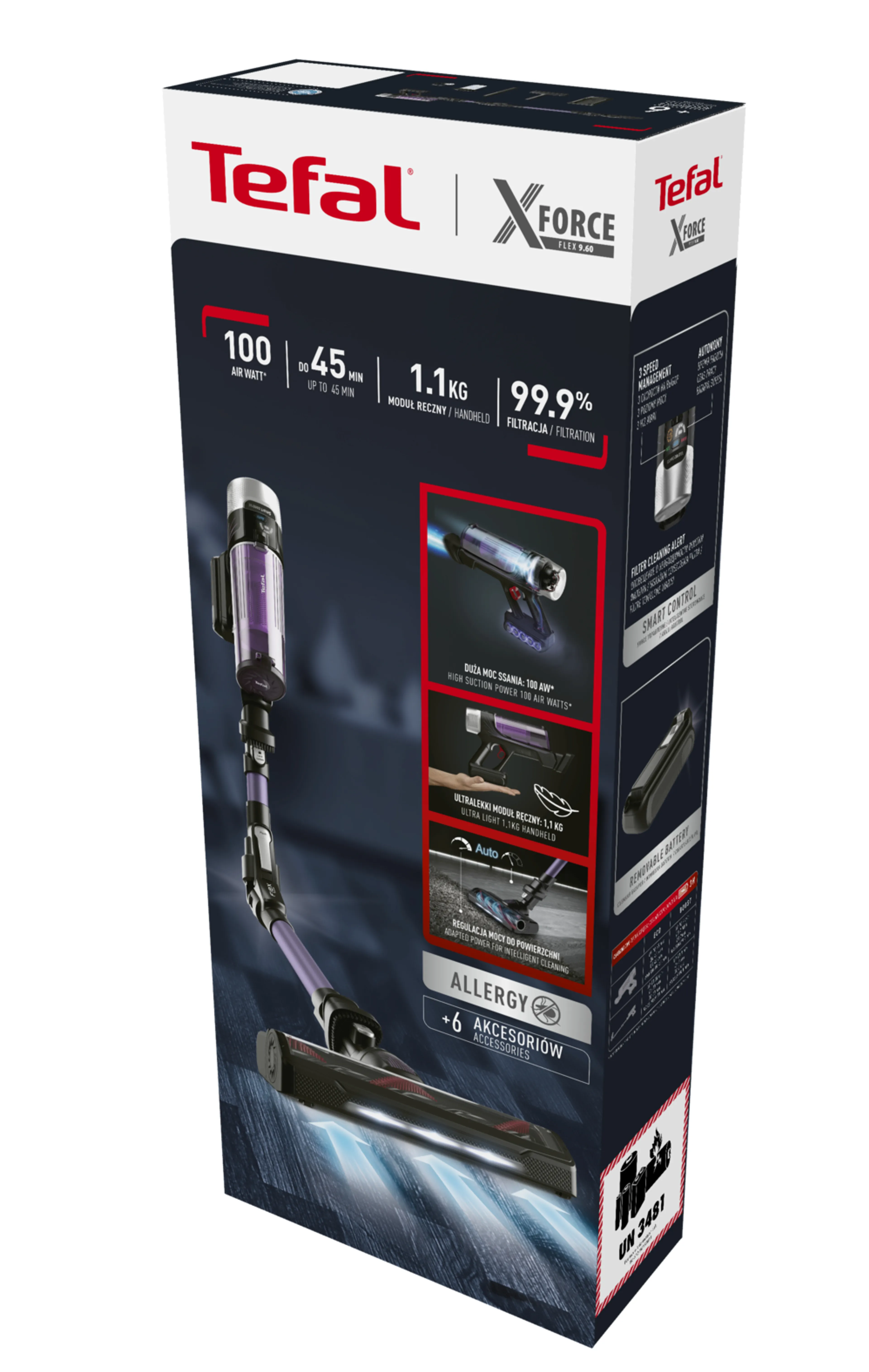 Беспроводной пылесос Tefal X-Force Flex 9.60 Allergy TY2039WO