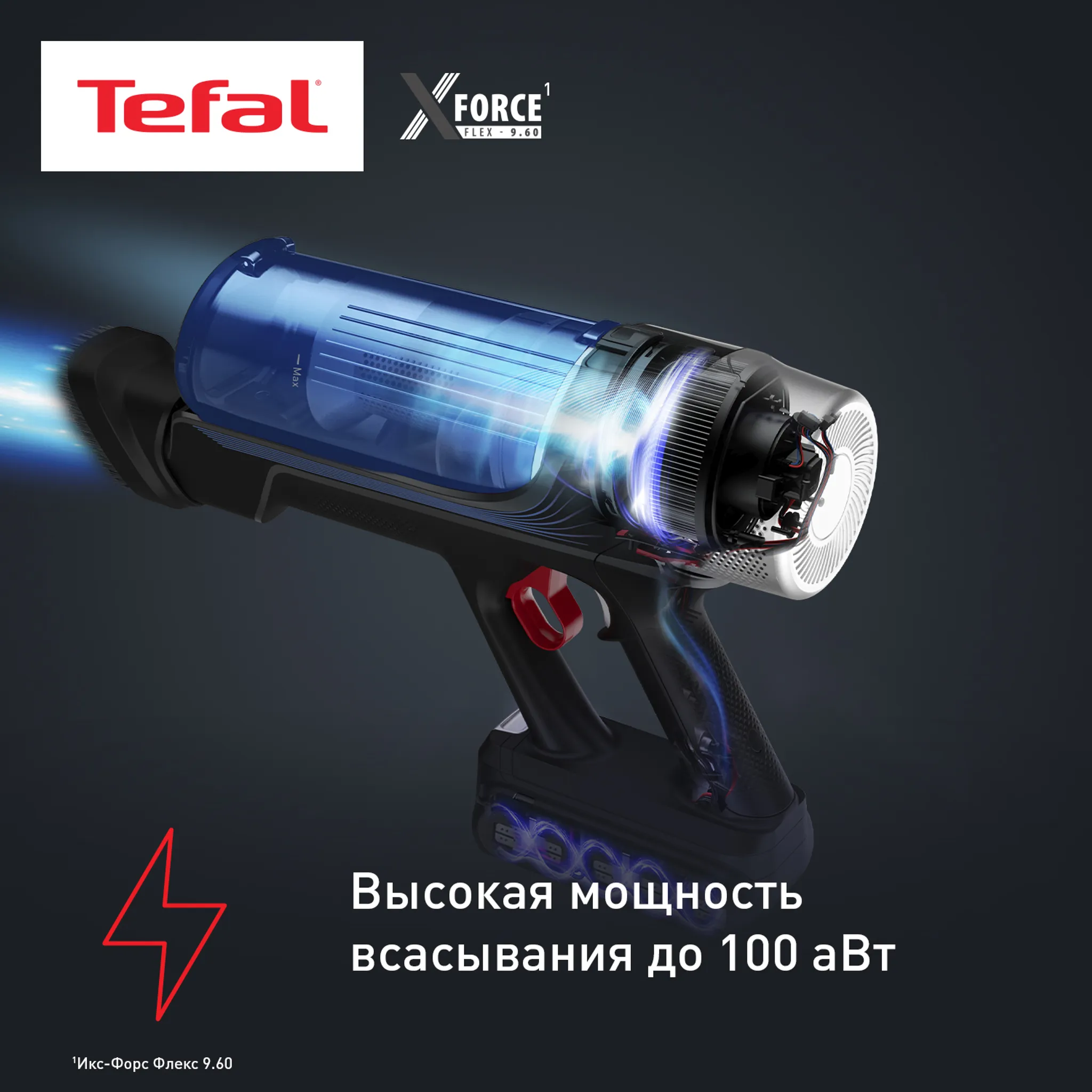 Беспроводной пылесос Tefal X-Force Flex 9.60 Aqua TY20C7WO