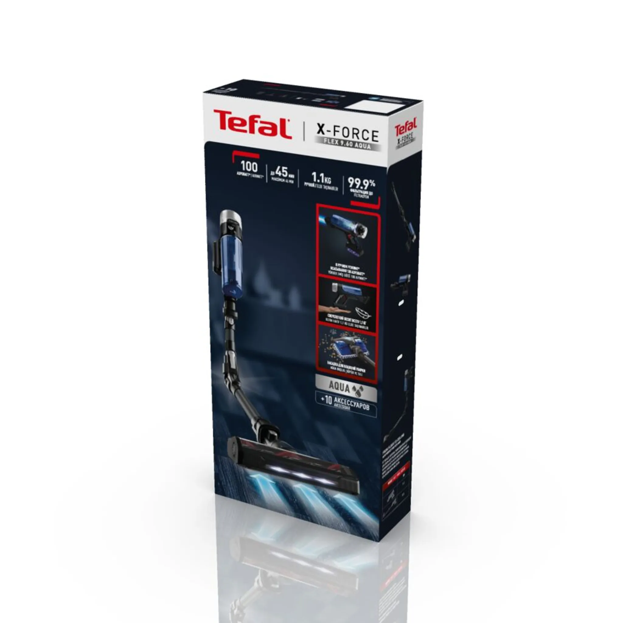 Беспроводной пылесос Tefal X-Force Flex 9.60 Aqua TY20C7WO