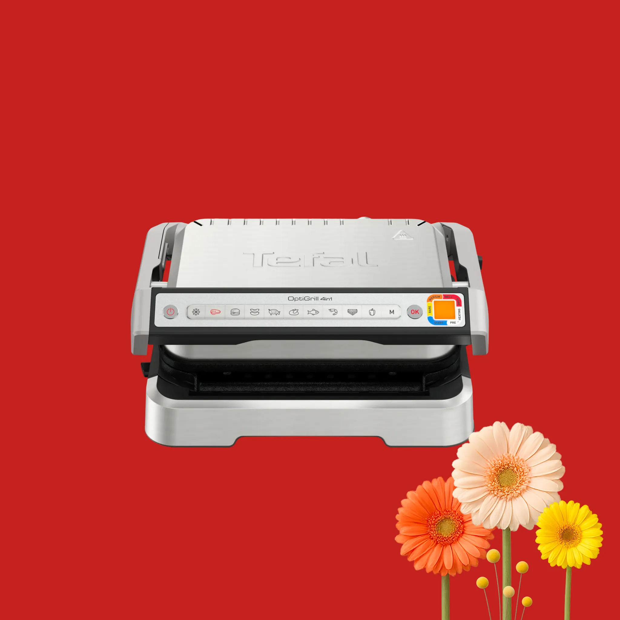 Умный электрогриль Tefal Optigrill 4 in 1 GC774D30 с насадкой для запекания фото