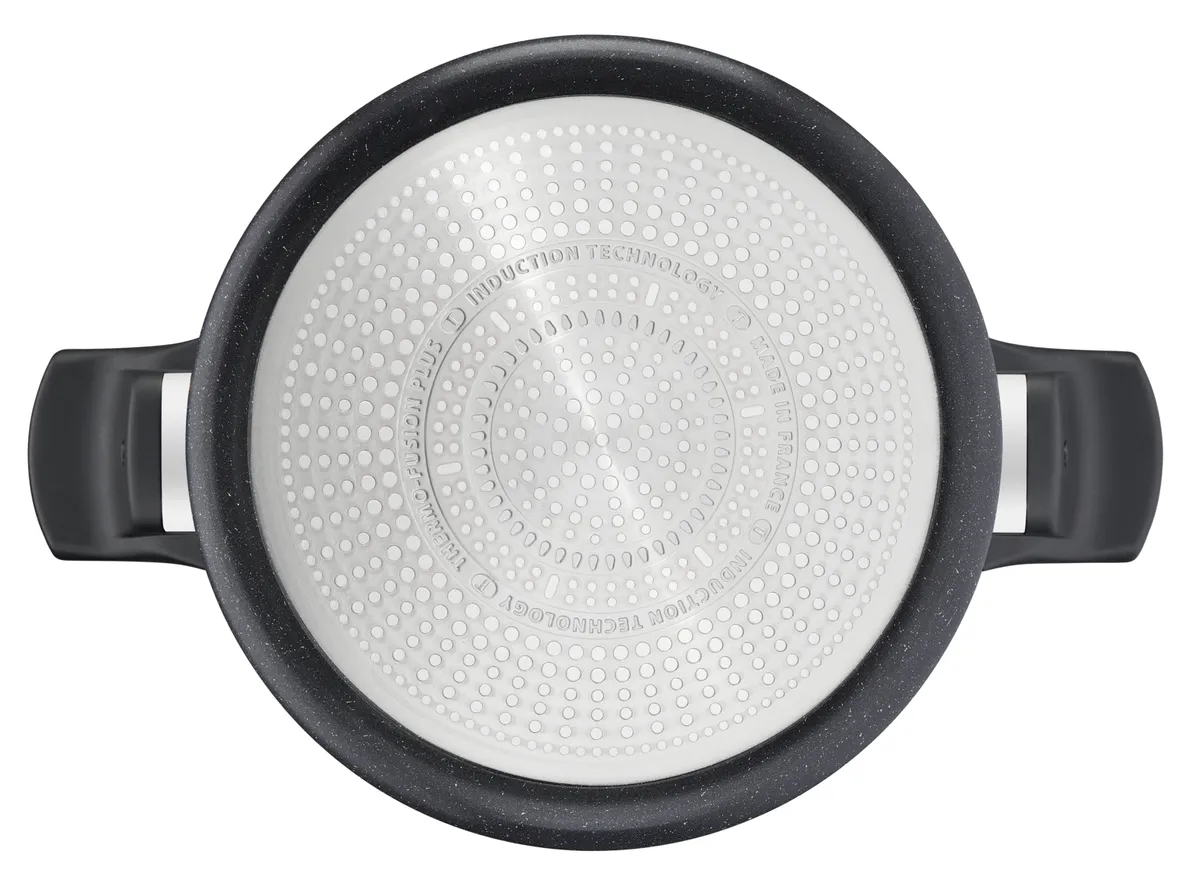 Кастрюля с крышкой Tefal Black Stone 6.6 л 26 см G2815202 купить в официальном магазине