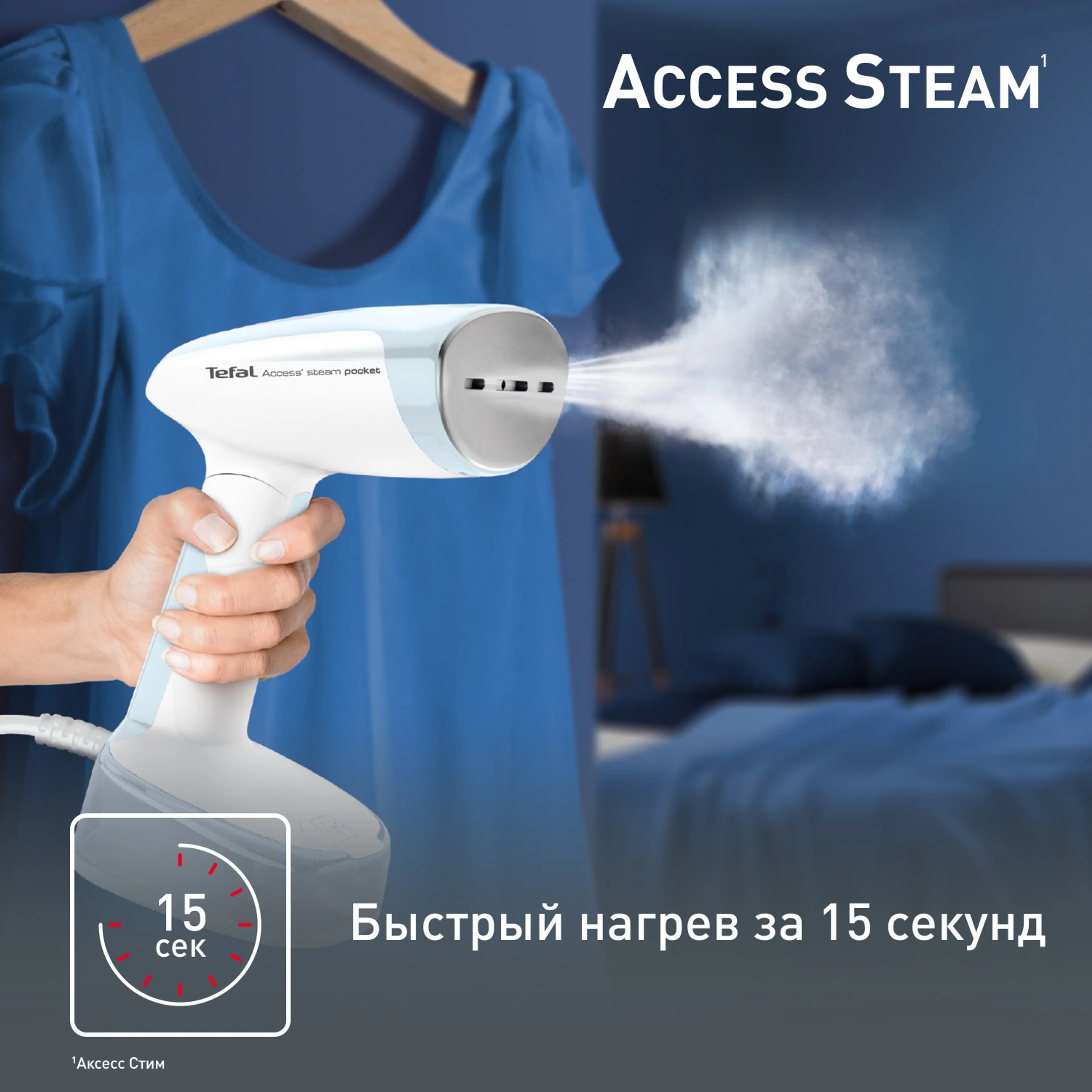 Ручной отпариватель Tefal Access Steam Pocket DT3041E1