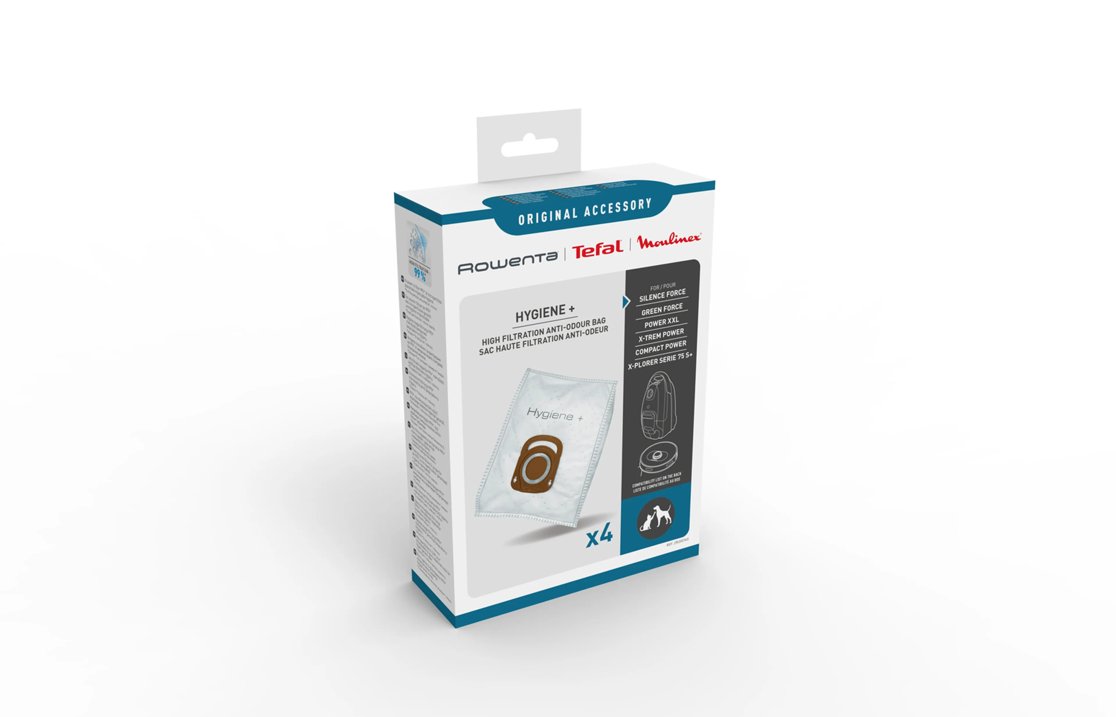 Пылесборники для пылесосов Tefal HYGIENE+ ZR200740 купить в официальном магазине