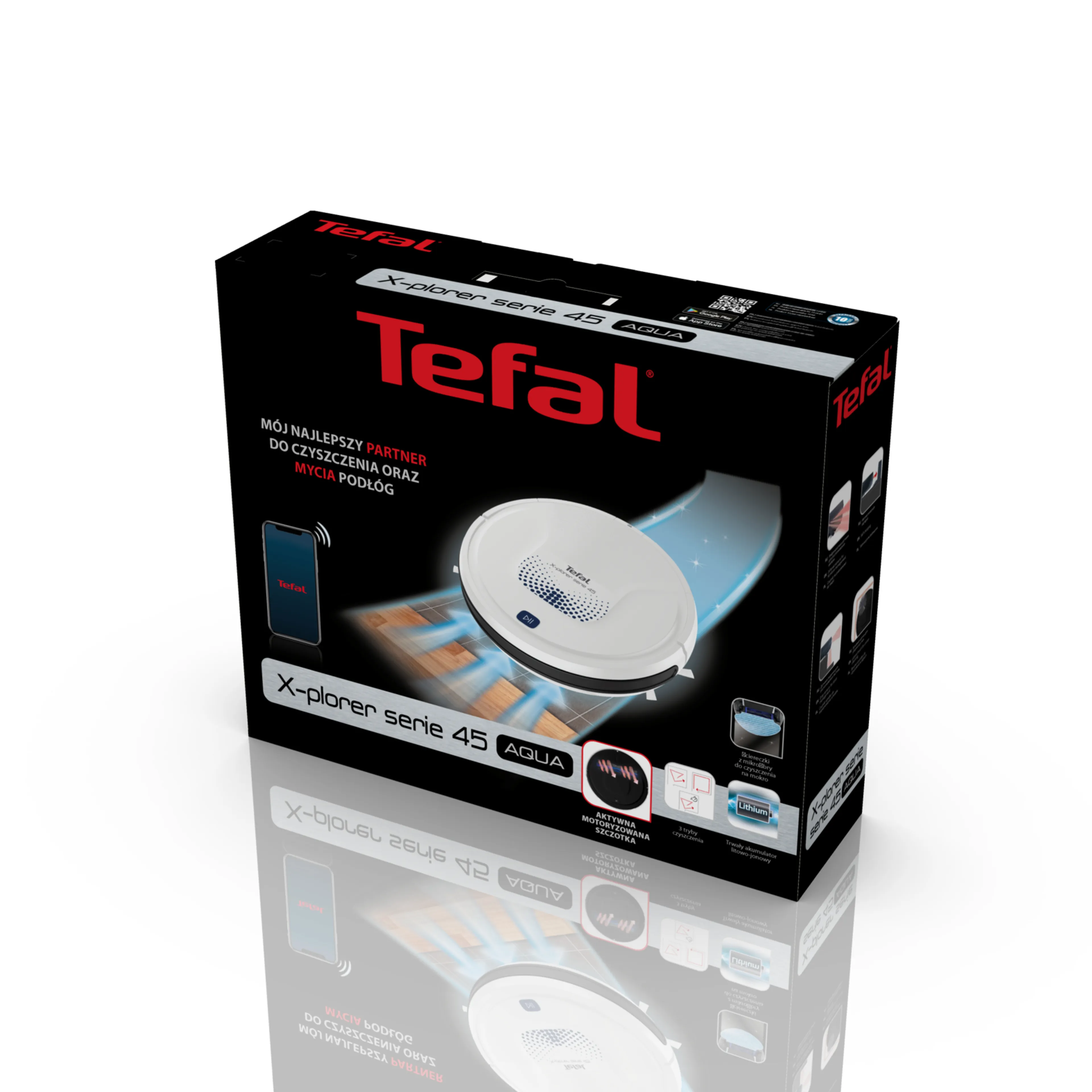 Робот-пылесос Tefal X-plorer Serie 45 RG8277WH