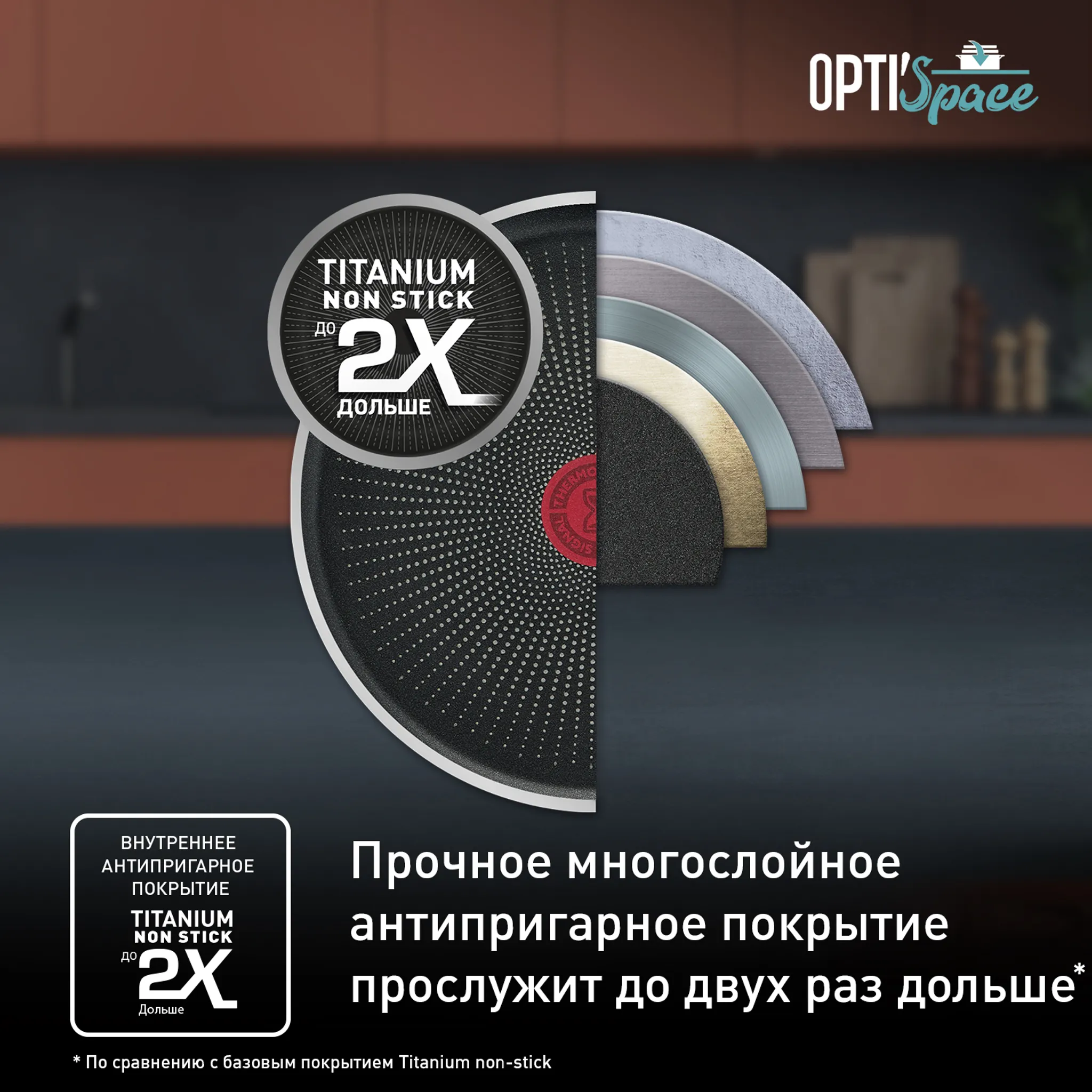Набор посуды Tefal Opti'Space G737S774, 7 предметов