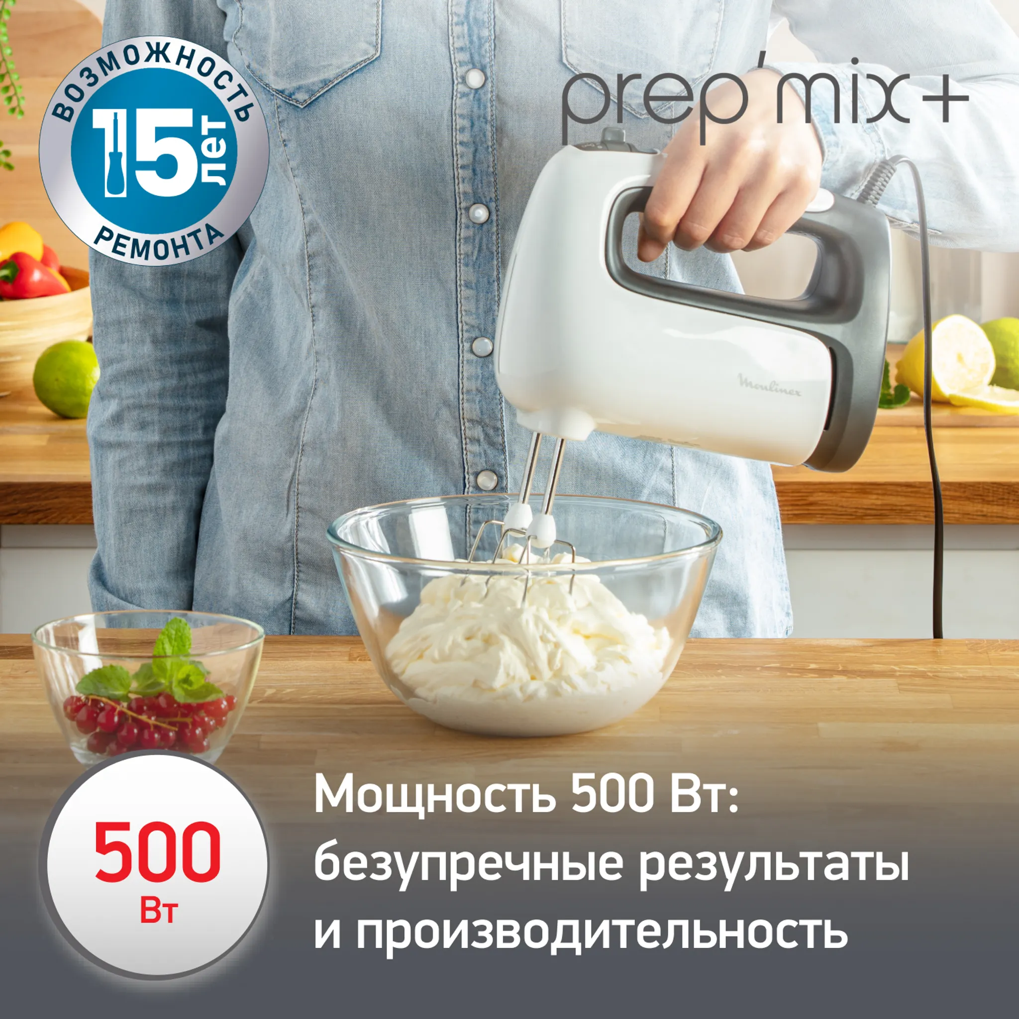 Ручной миксер Moulinex Prepmix+
