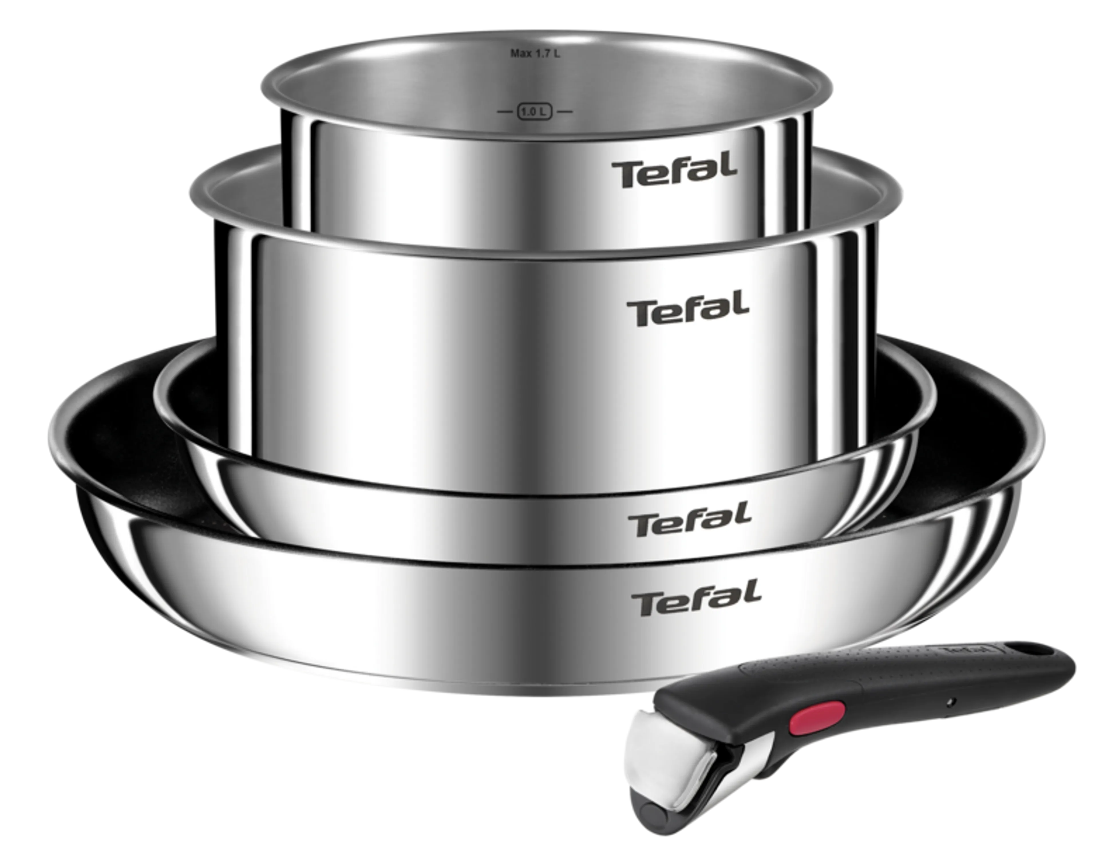 Набор посуды Tefal Ingenio Emotion 5 предметов 16/20/22/28 см L897S574 фото