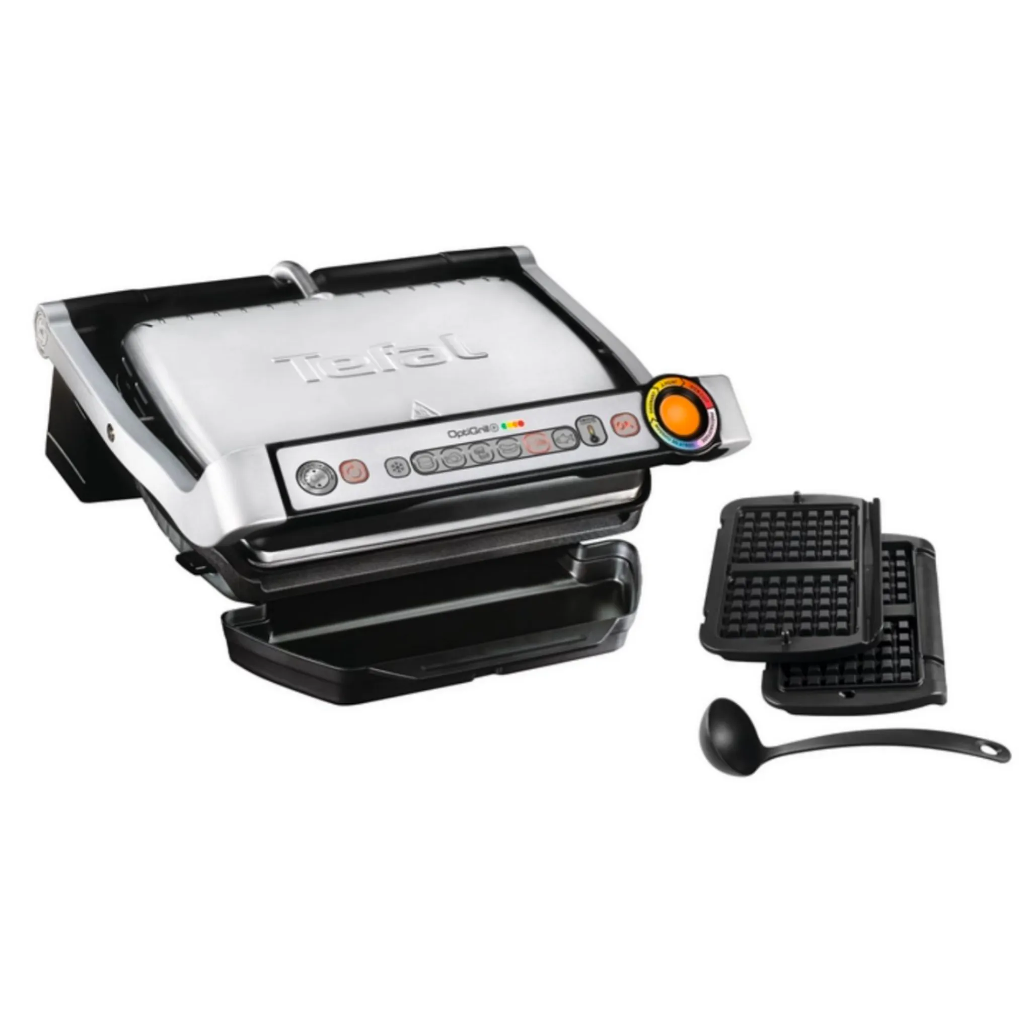 Умный электрогриль Tefal Optigrill+ GC716D12 с насадкой для вафель