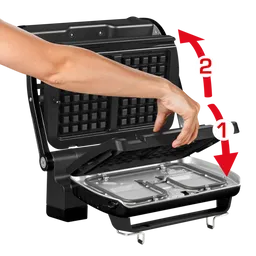 Умный электрогриль Tefal Optigrill+ GC716D12 с насадкой для вафель
