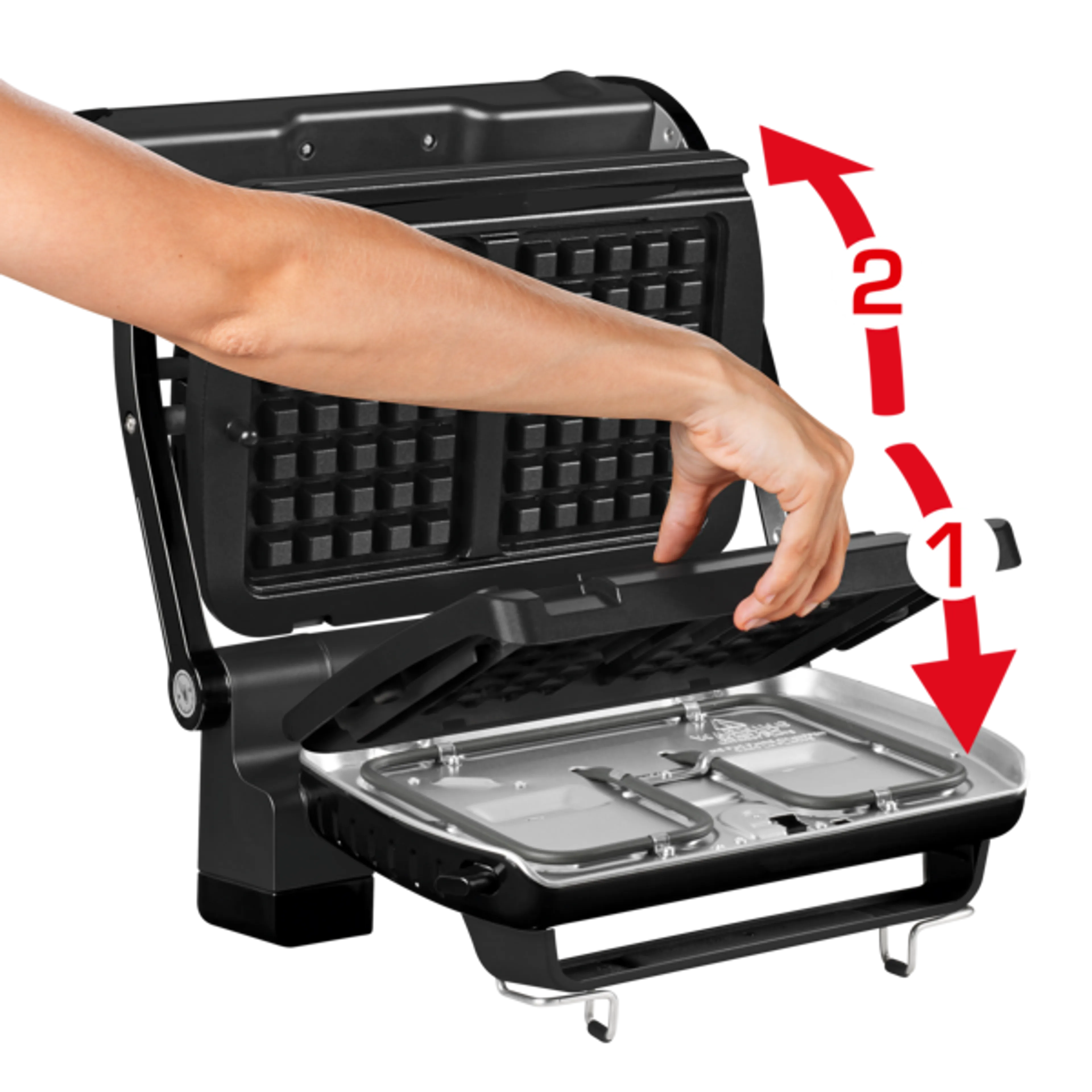Умный электрогриль Tefal Optigrill+ GC716D12 с насадкой для вафель