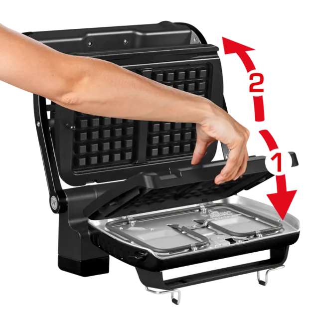 Умный электрогриль Tefal Optigrill+ GC716D12 с насадкой для вафель ...