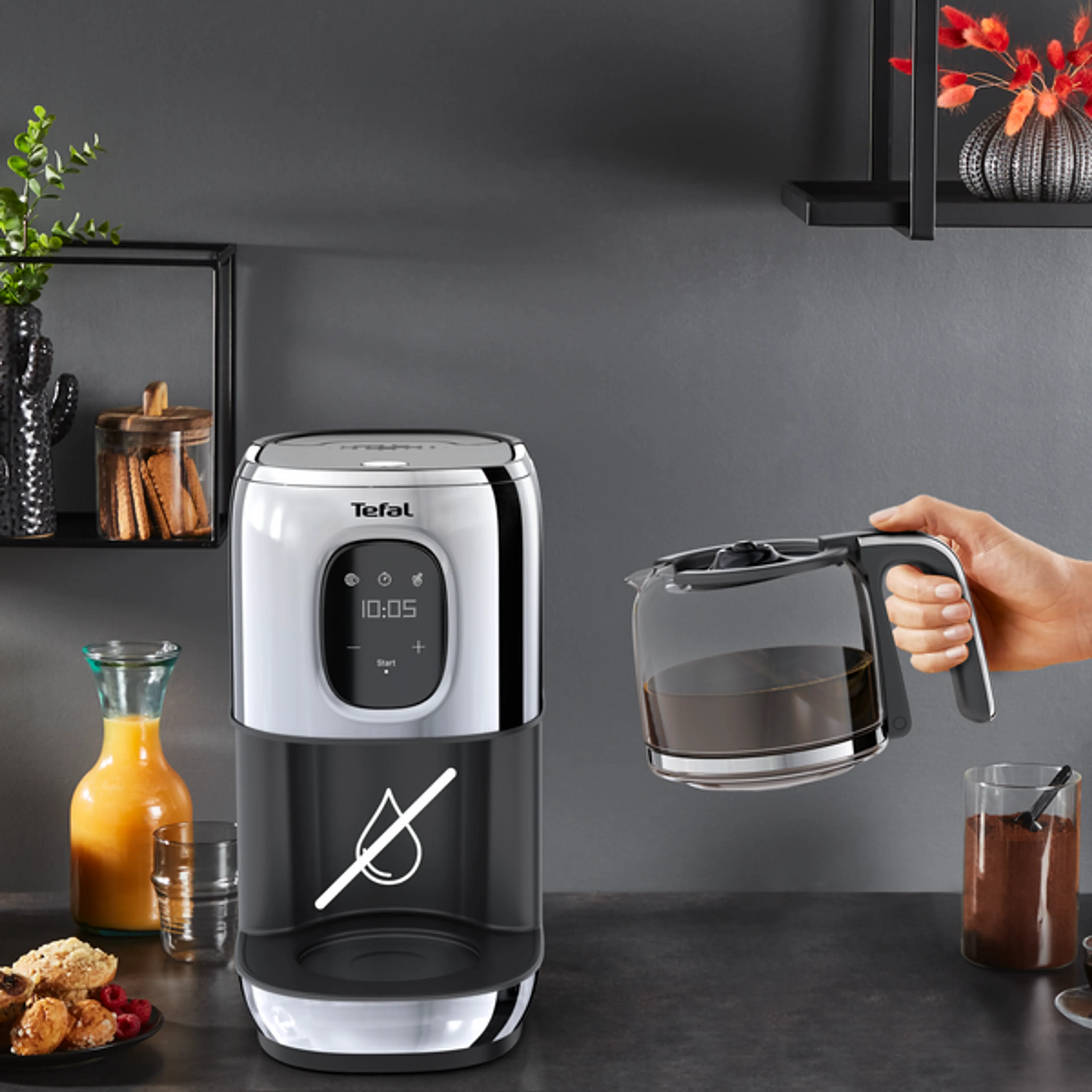 Капельная кофеварка Tefal Majestuo CM883D10