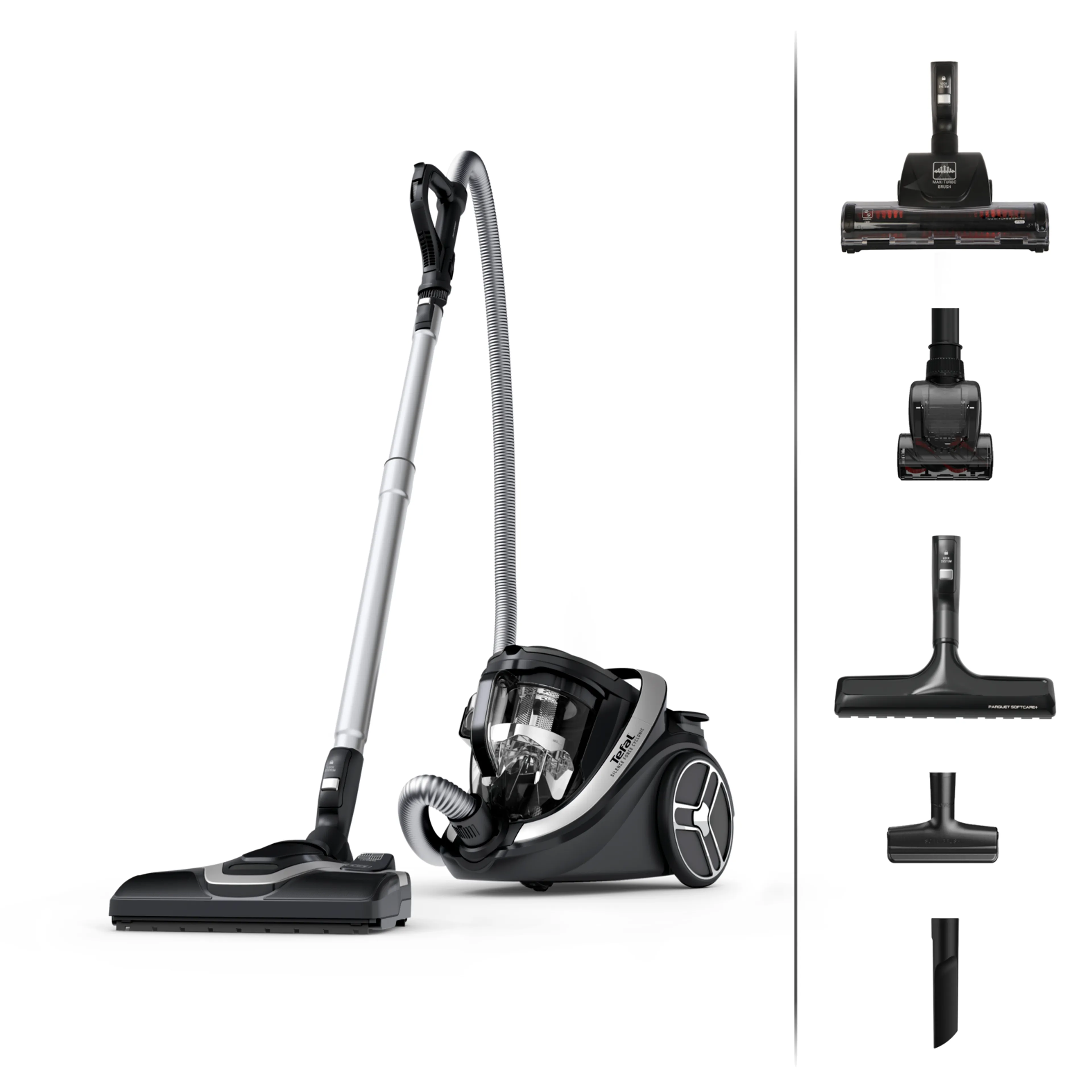 Пылесос с контейнером для пыли Tefal Silence Force Cyclonic Effitech TW7976EA
