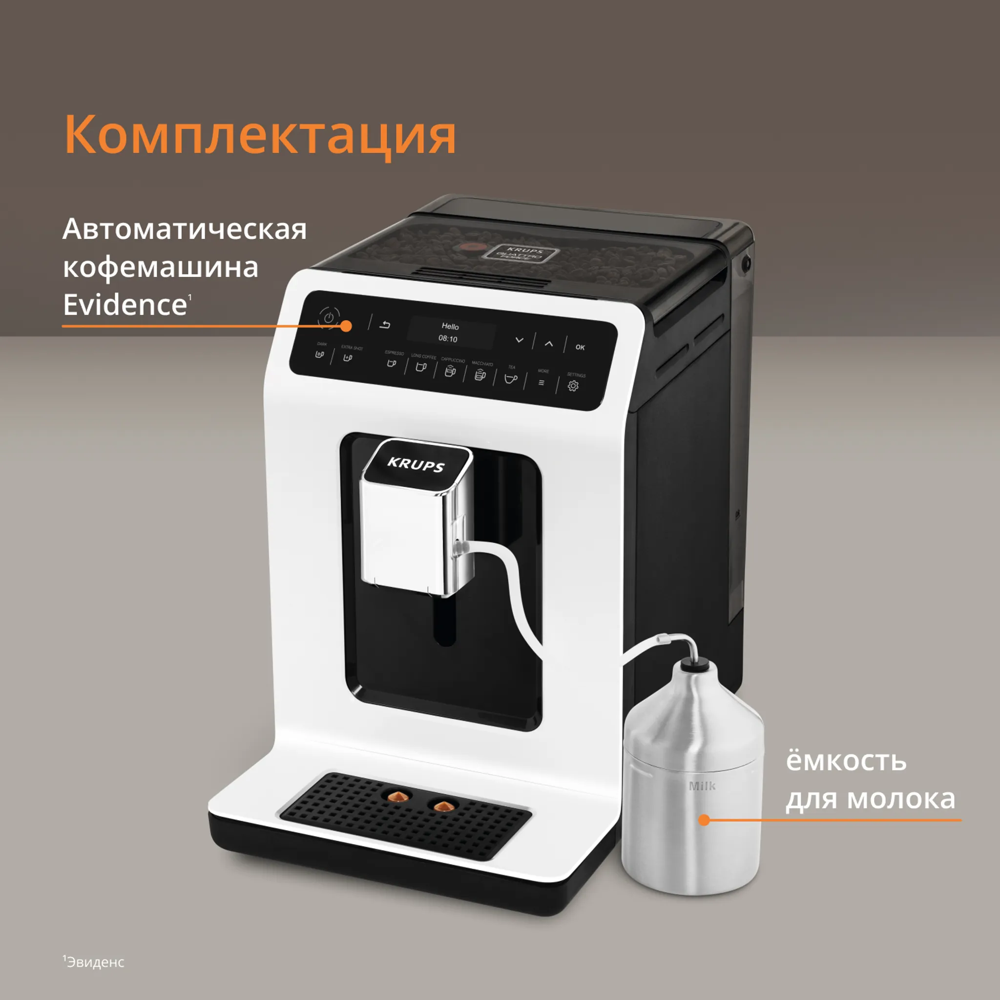 Автоматическая кофемашина KRUPS EVIDENCE