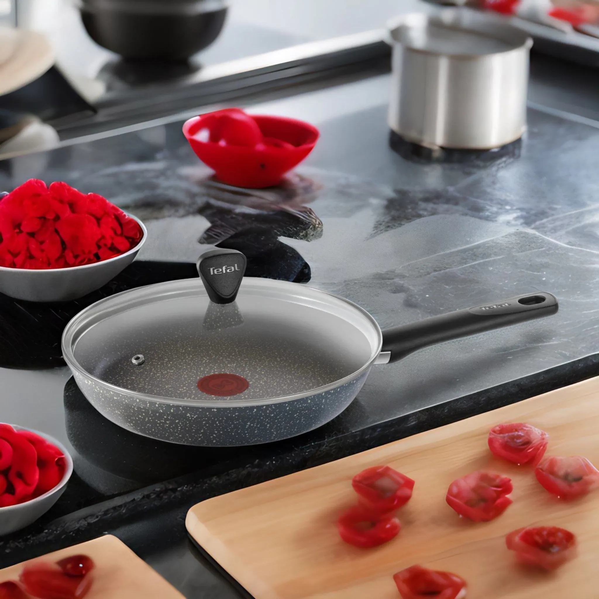 Сковорода с крышкой Tefal Natural Cook 24 см 04234924