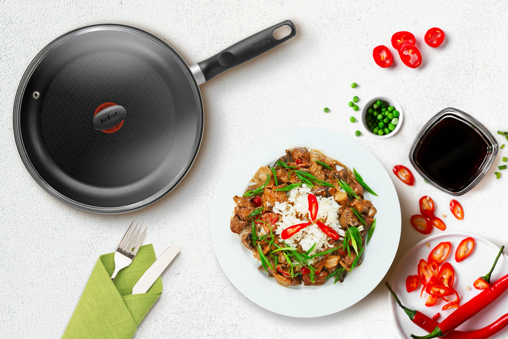 Сковорода с крышкой Tefal Cook&Clean 24 см 4233924
