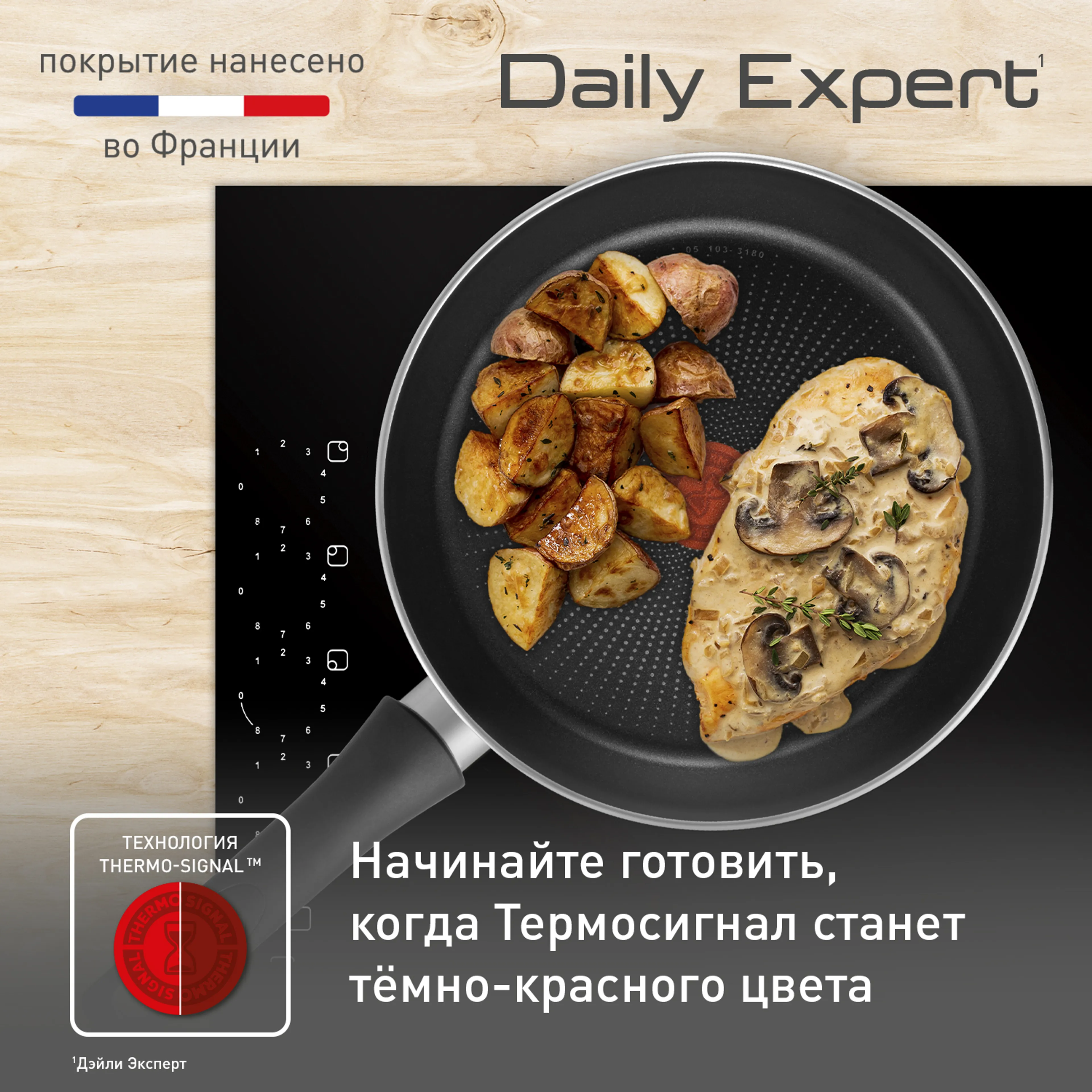 Набор сковород 22/24 см Tefal Daily Expert 04234810 купить в официальном магазине