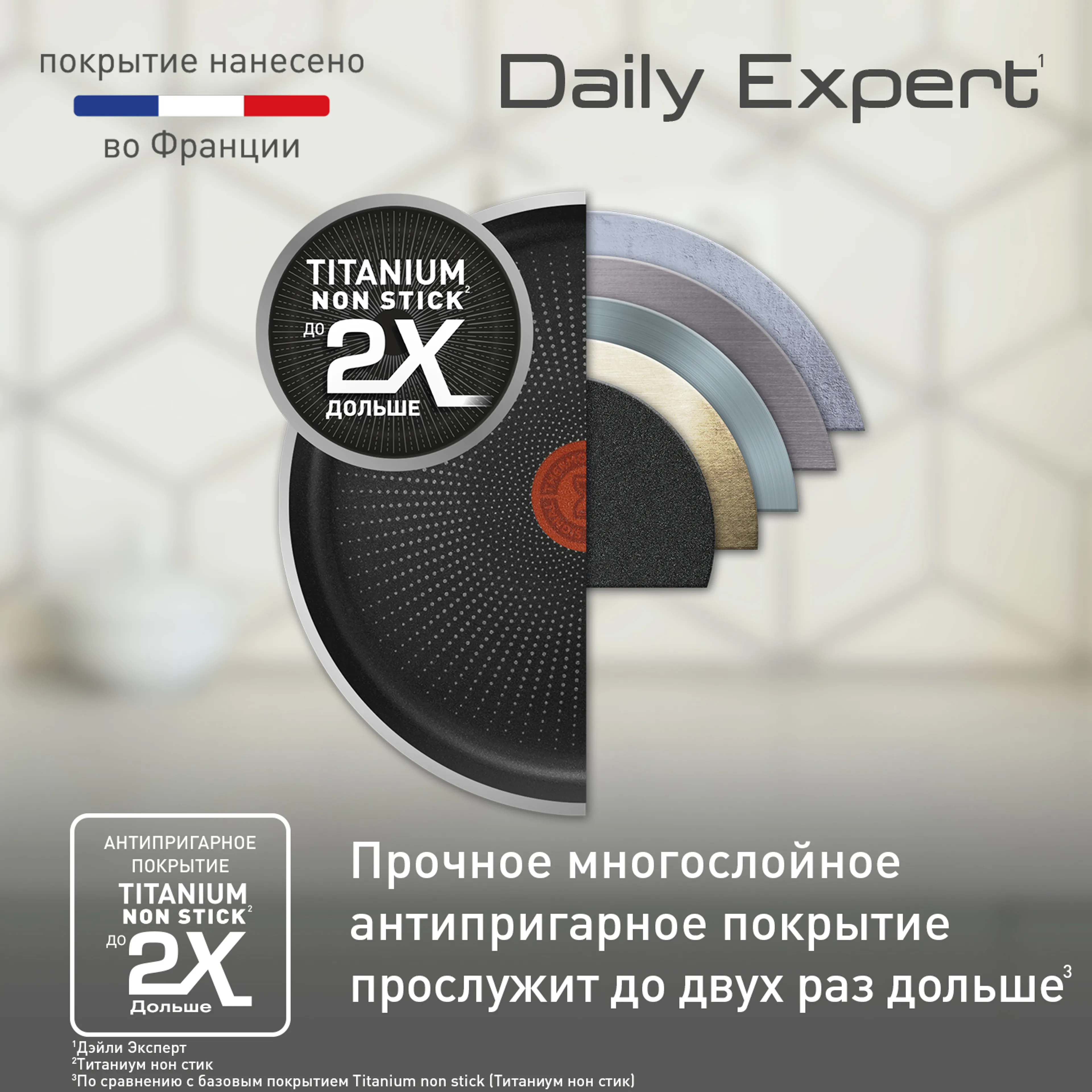 Набор сковород 22/24 см Tefal Daily Expert 04234810