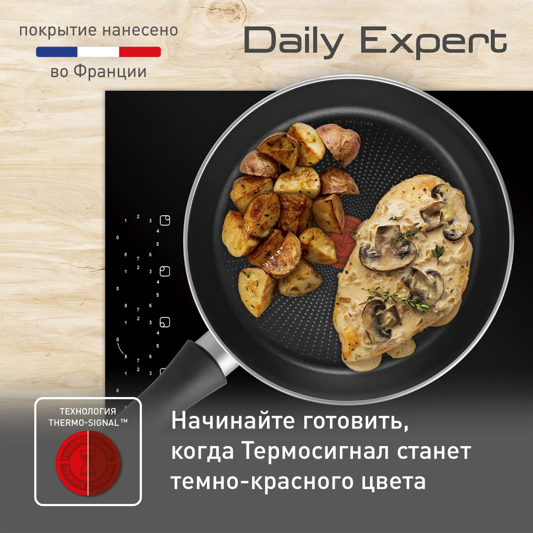 Набор посуды с крышкой Tefal Daily Expert 04234820 купить в официальном магазине