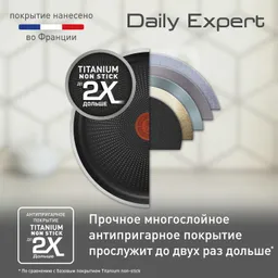 Набор посуды с крышкой Tefal Daily Expert 04234820