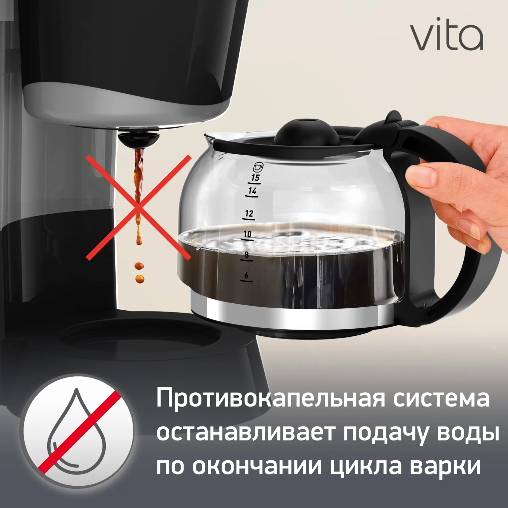 Кофеварка капельная Moulinex