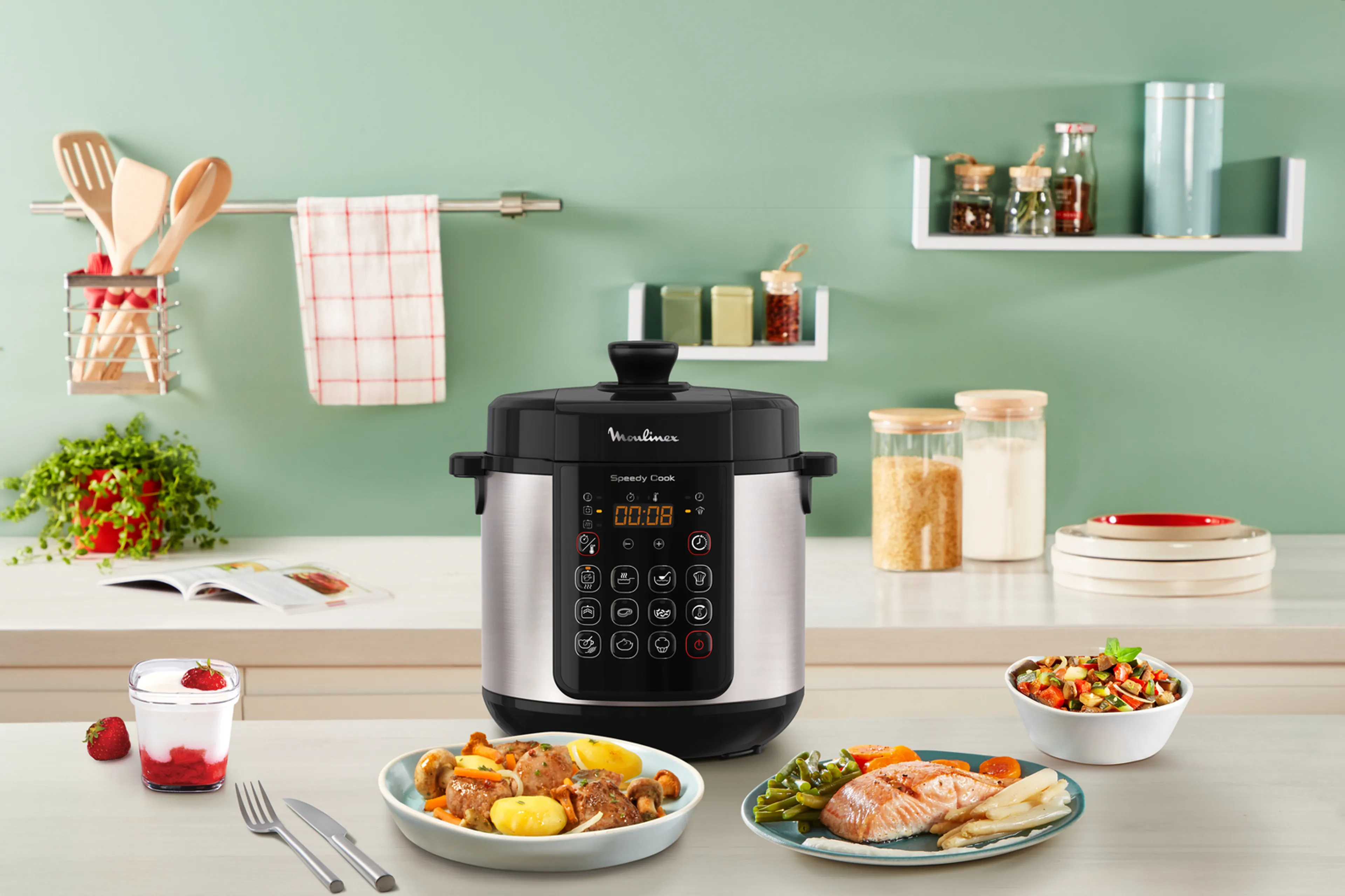 Мультиварка-скороварка Moulinex СE222D32