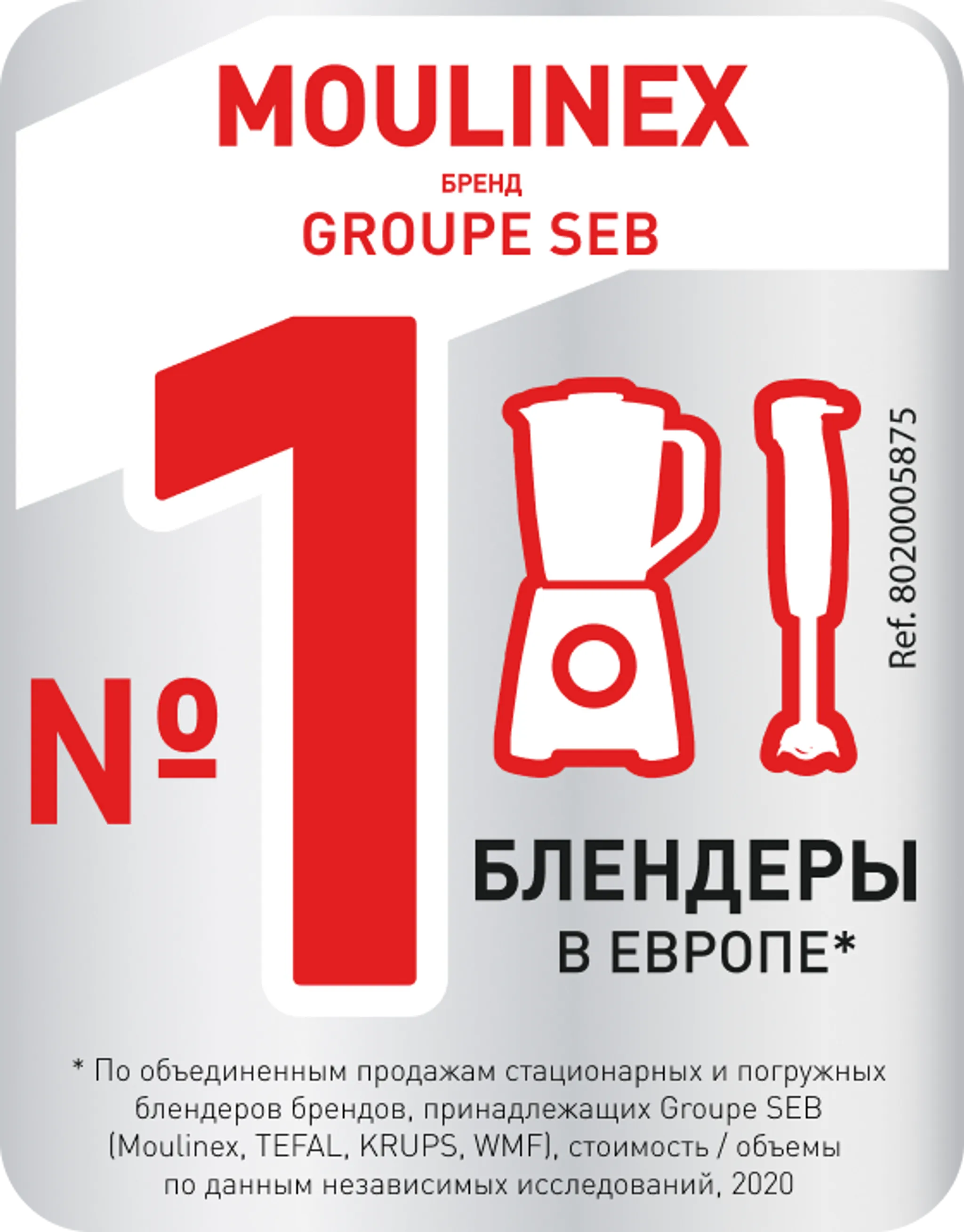 Стационарный блендер Moulinex BlendForce 2 LM420110