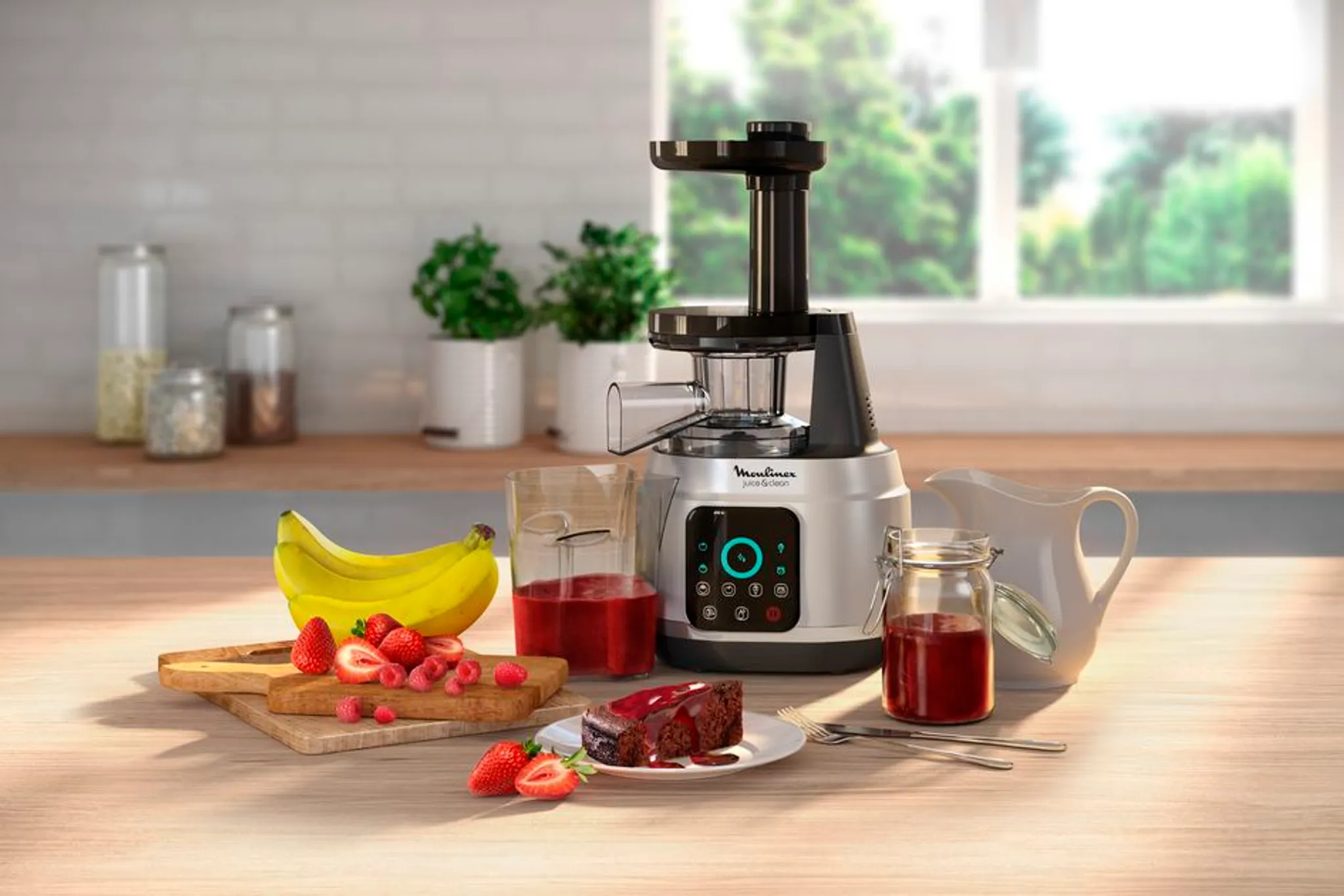 Шнековая соковыжималка Moulinex Juice & Clean