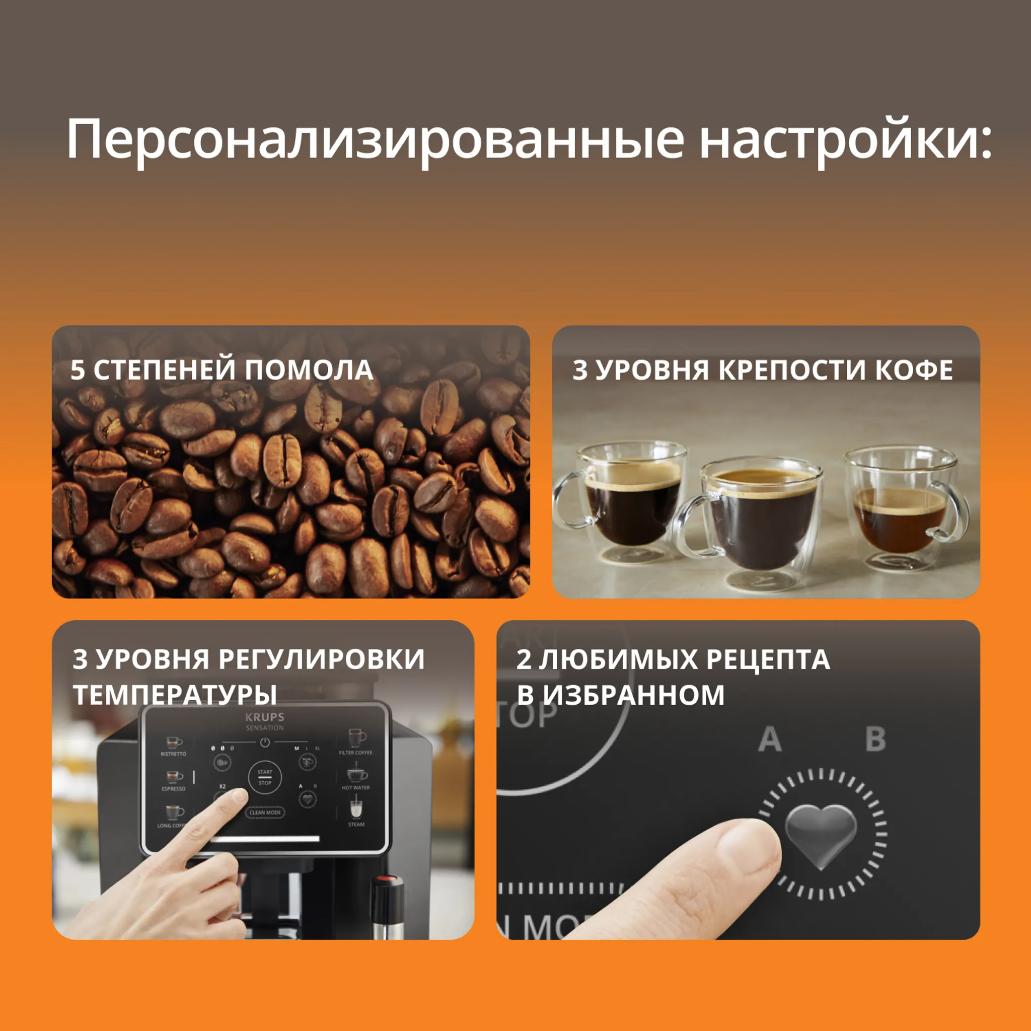 Автоматическая кофемашина KRUPS Sensation C50