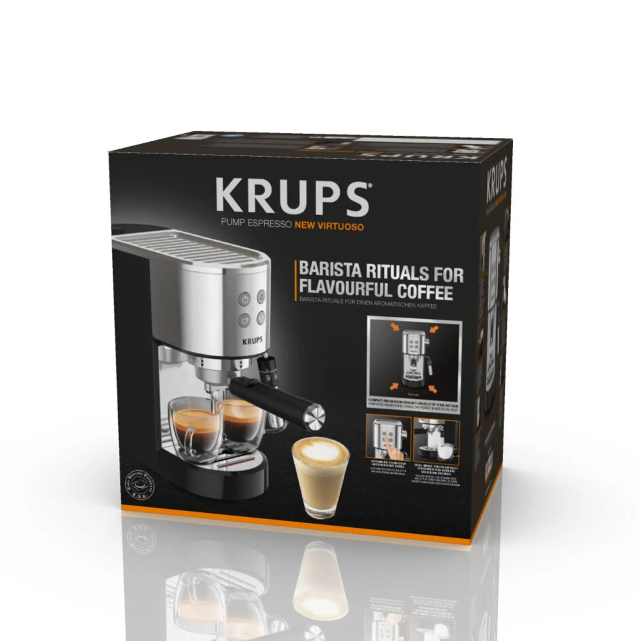 Рожковая кофеварка KRUPS Virtuoso +