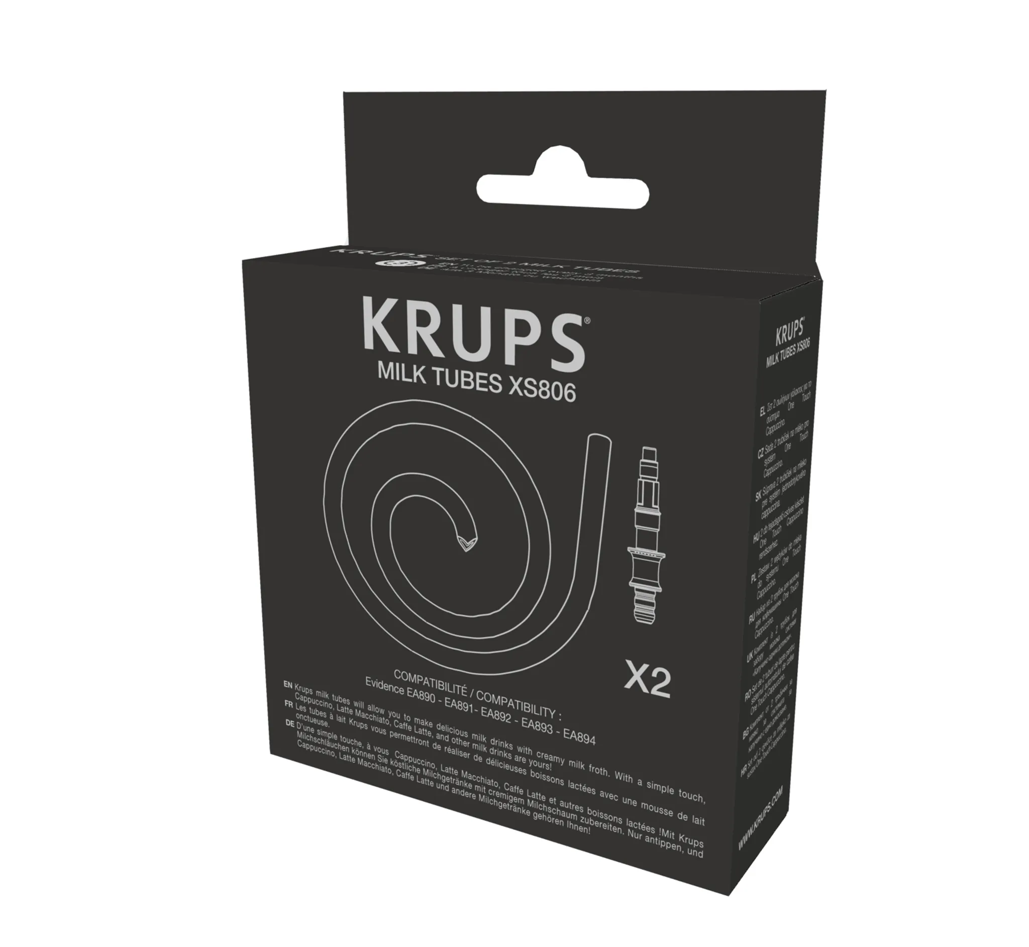 Набор из 2х трубок для молока KRUPS для кофемашины One Touch Cаppuccino