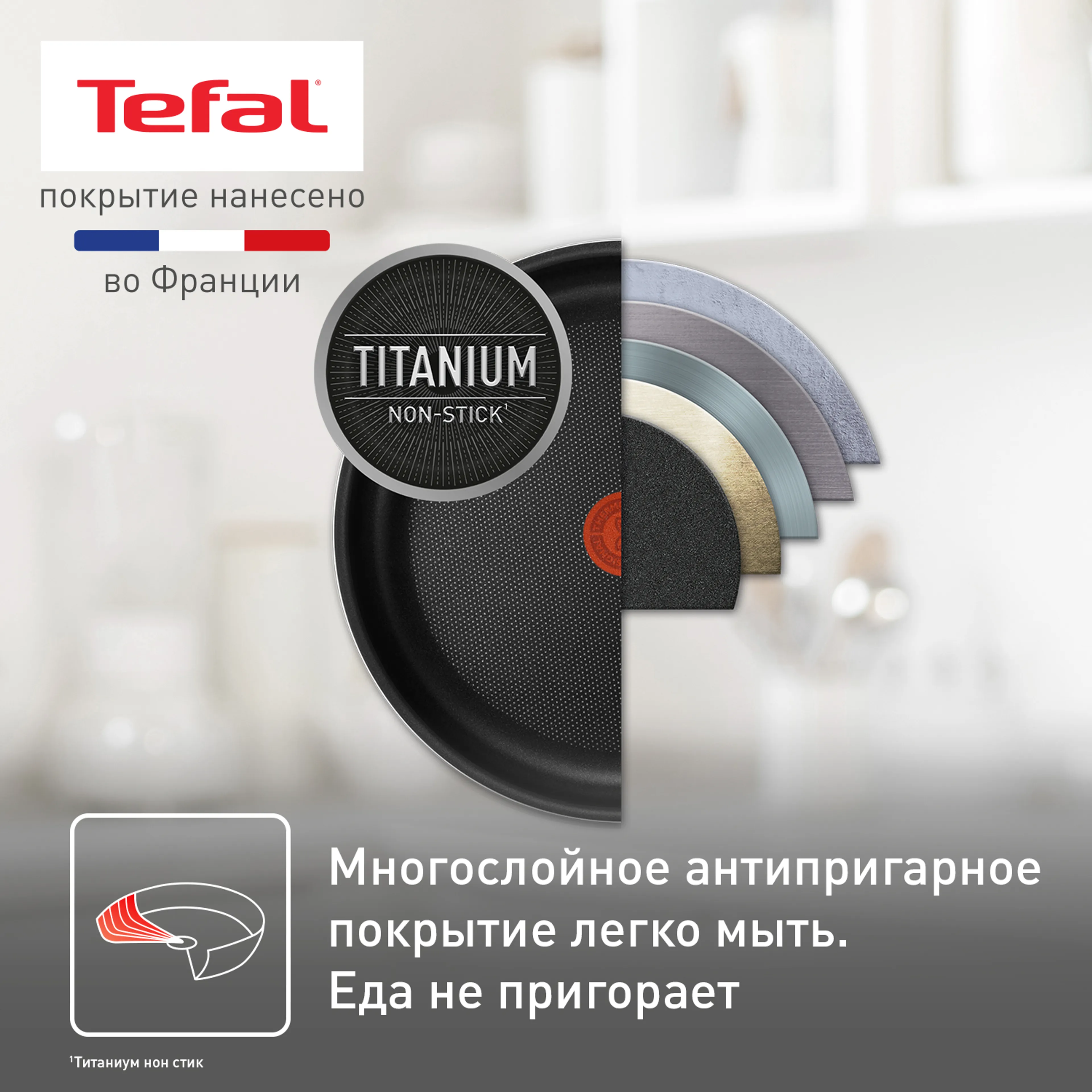 Набор сковород Tefal Ingenio BLACK 5 3 предмета 22/26см 04238830