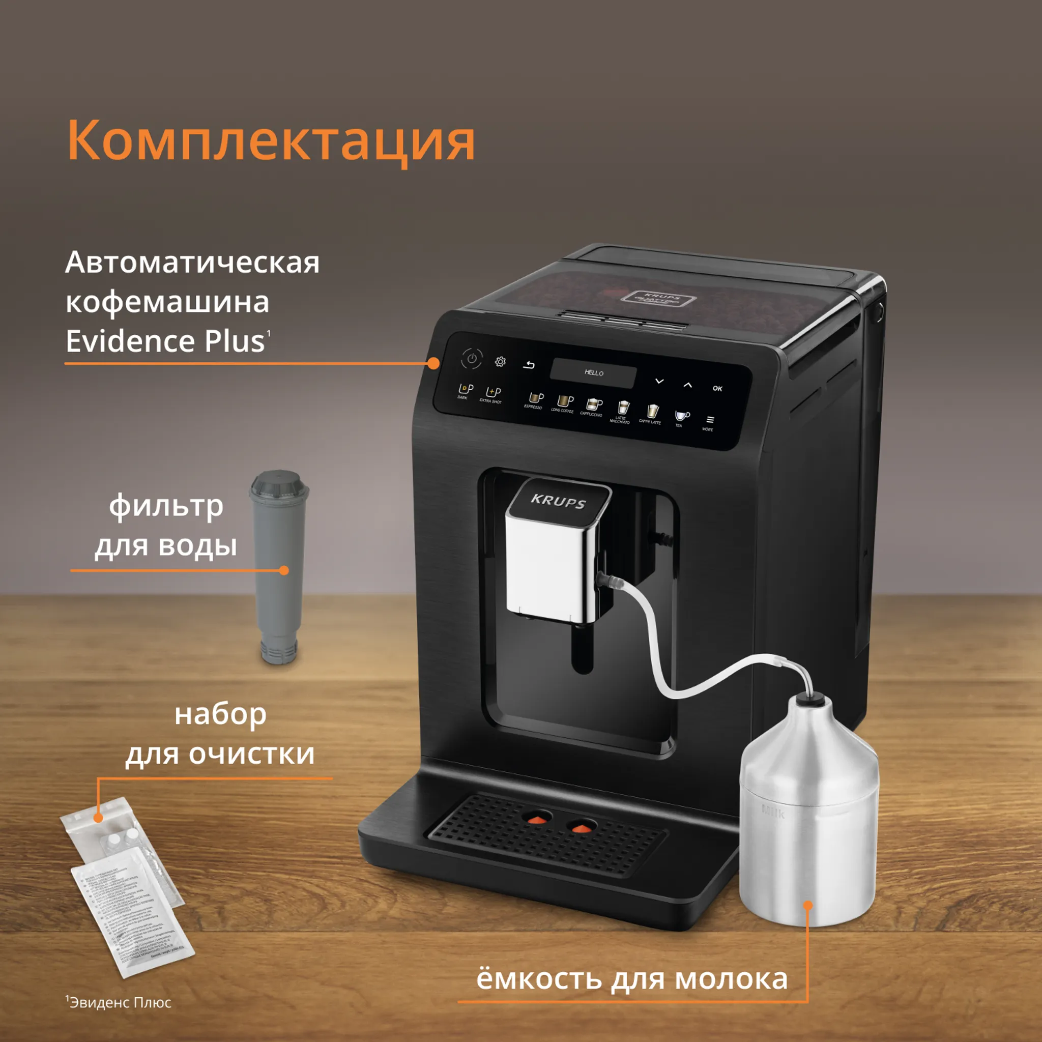 Автоматическая кофемашина KRUPS EVIDENCE PLUS