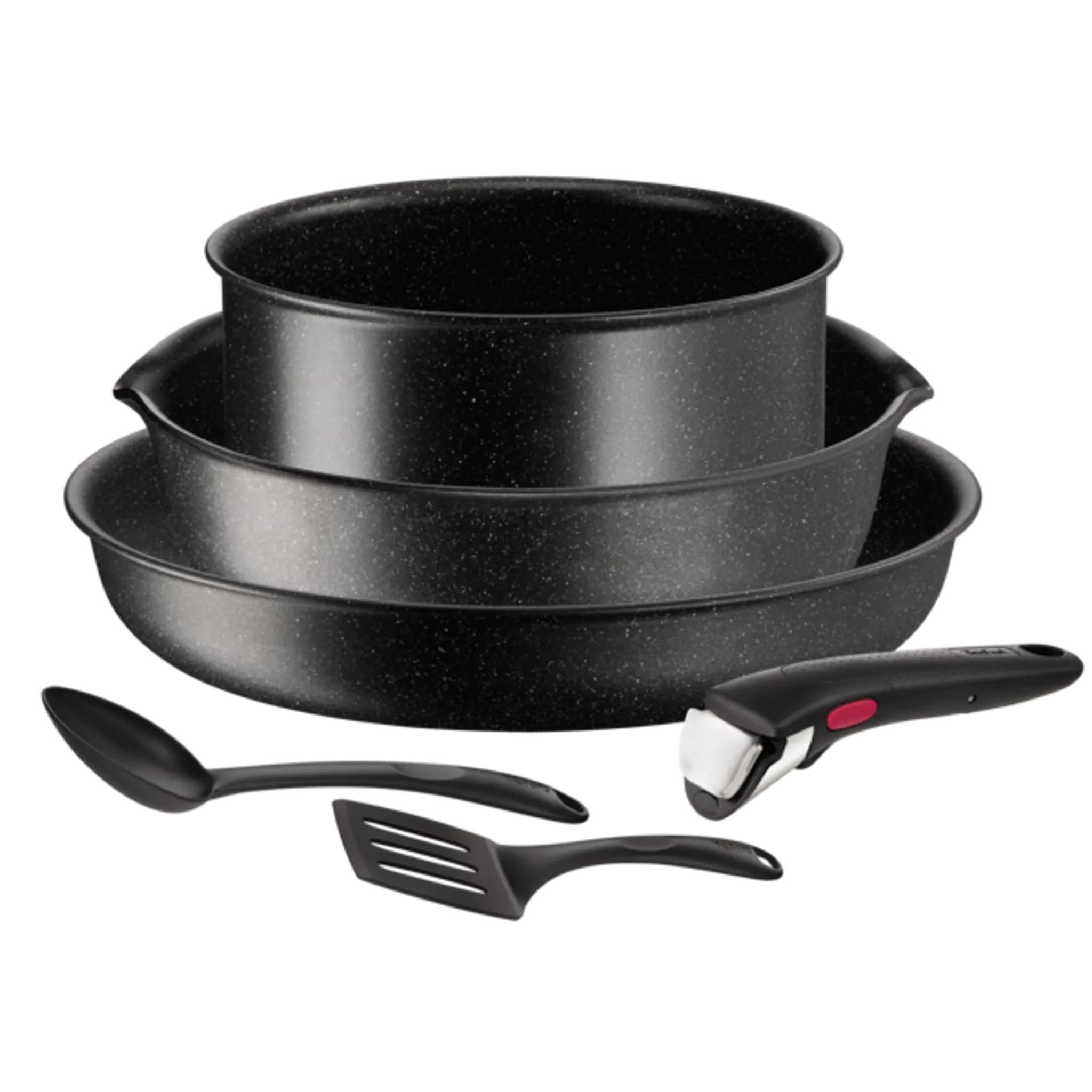 Набор посуды 6 предметов Tefal Ingenio Black Stone L3999002 фото