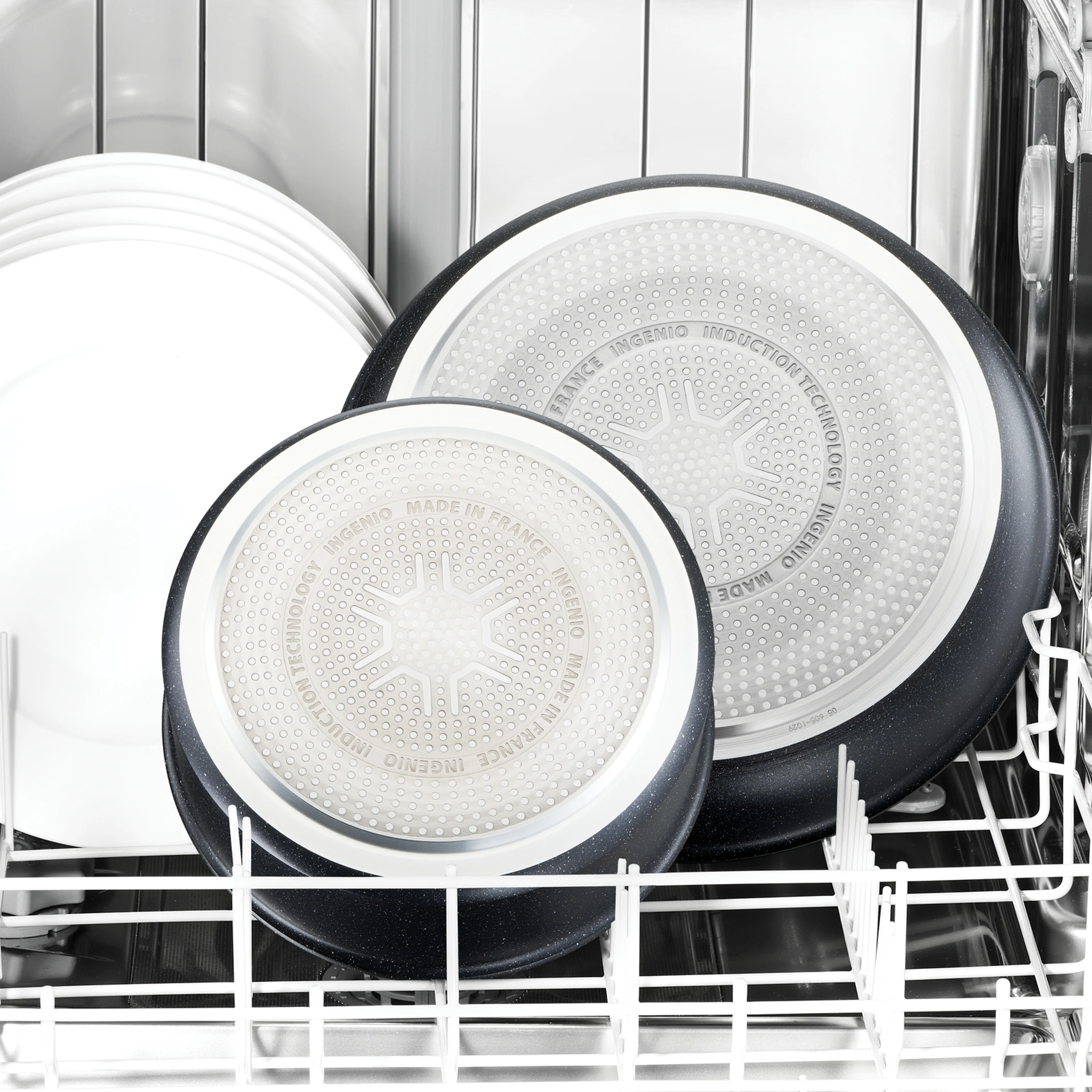 Набор посуды 6 предметов Tefal Ingenio Black Stone L3999002 купить в официальном магазине