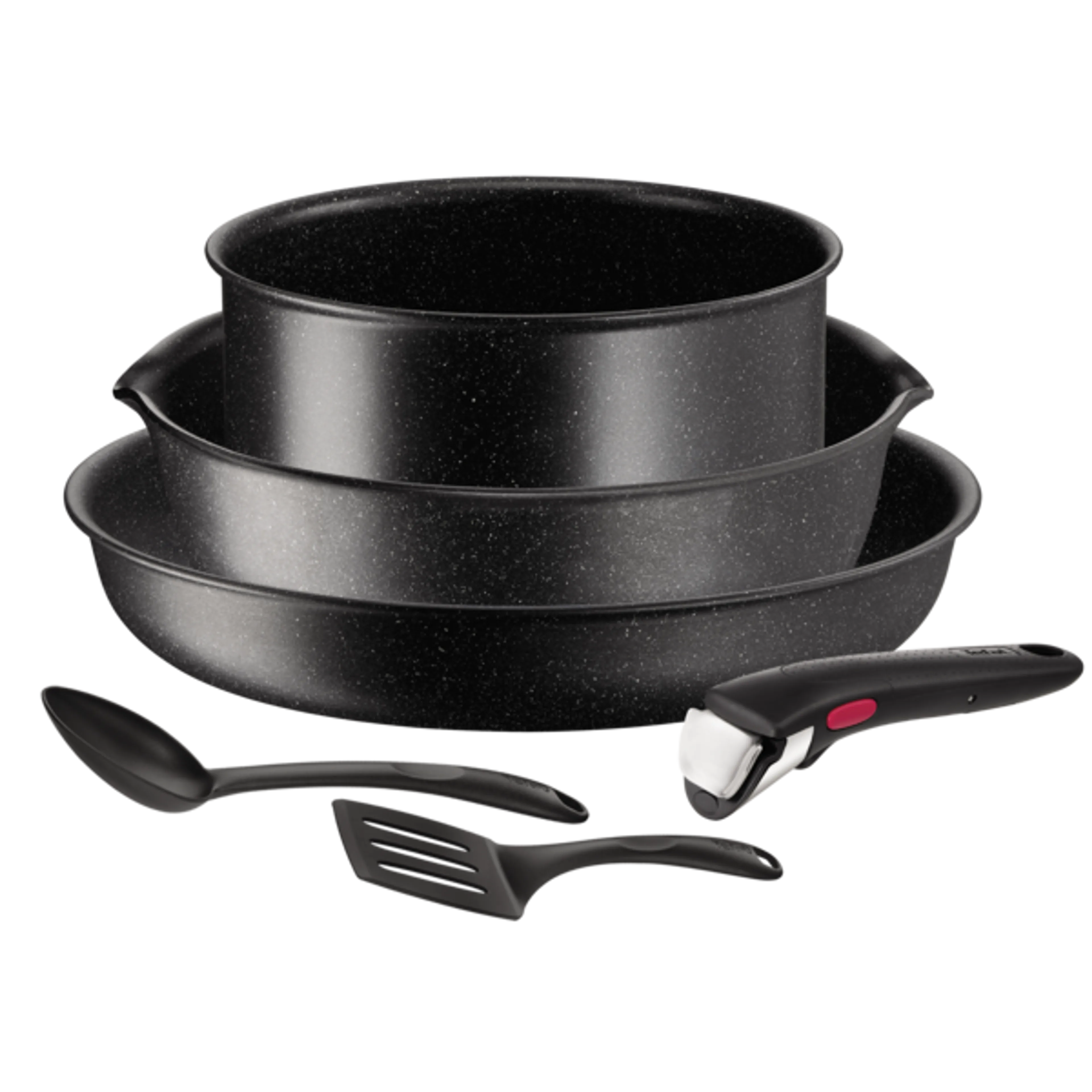 Набор посуды 6 предметов Tefal Ingenio Black Stone L3999002 фото
