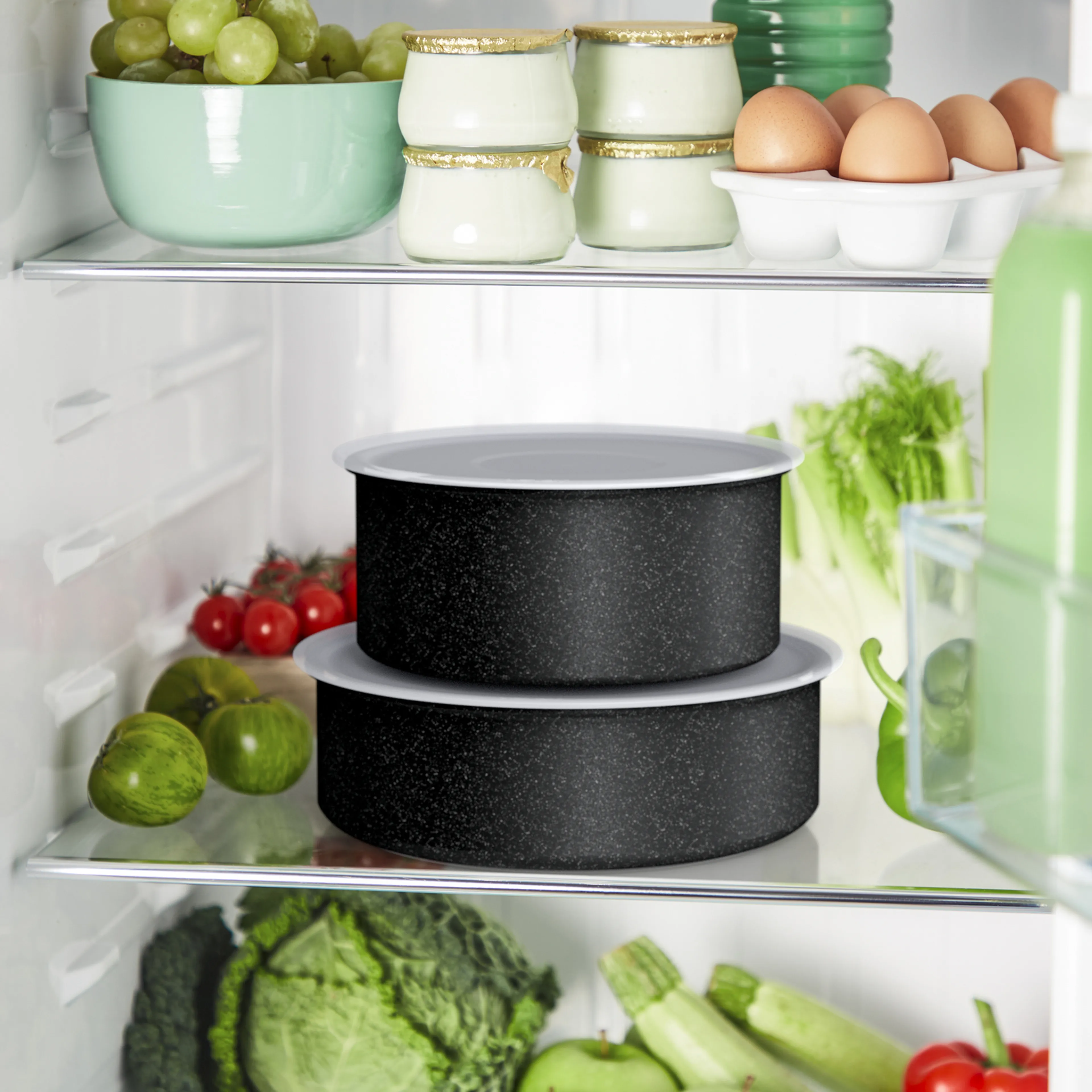 цена на Набор посуды 6 предметов Tefal Ingenio Black Stone L3999002