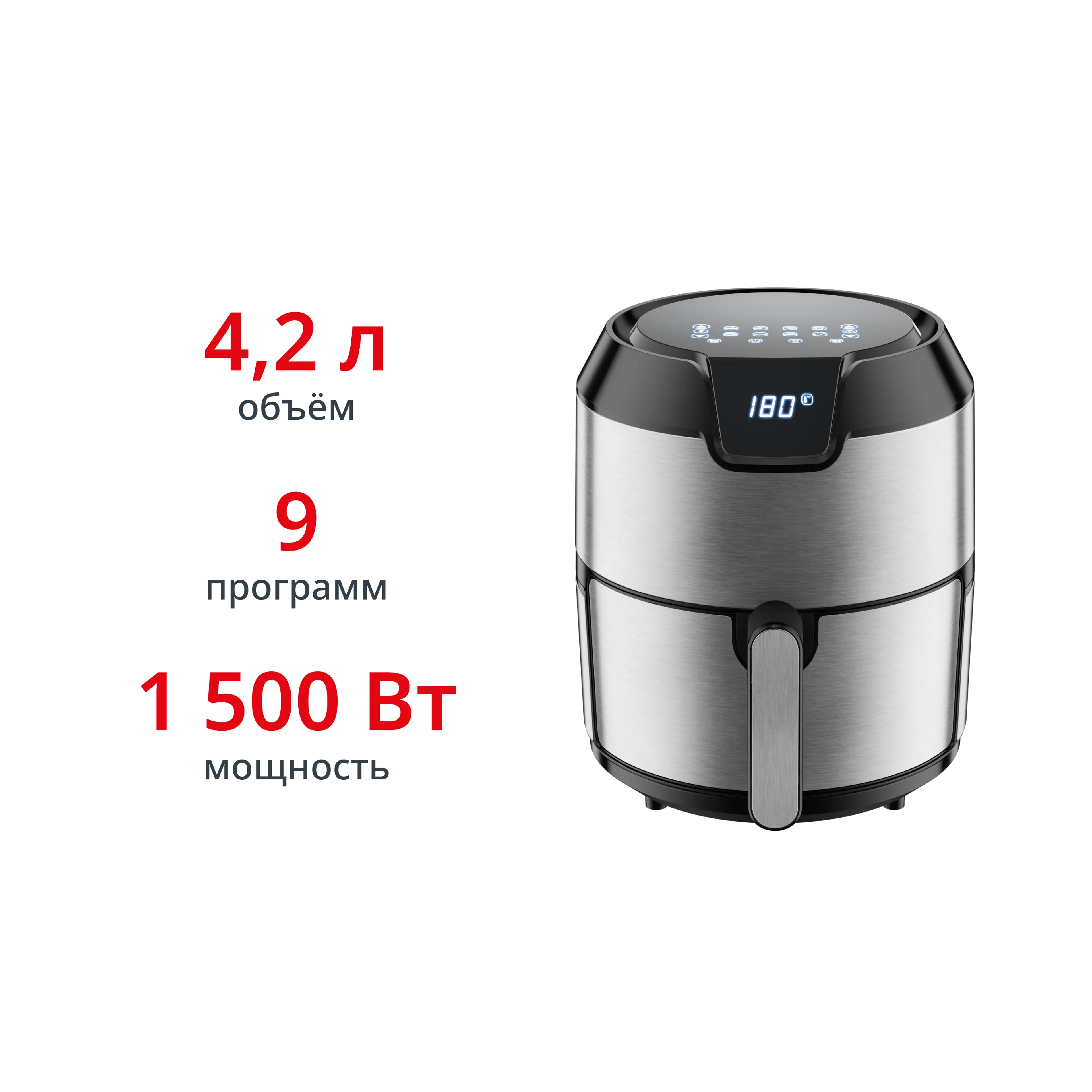 Аэрогриль Tefal Easy Fry Deluxe 4.2 л EY401D15 фото