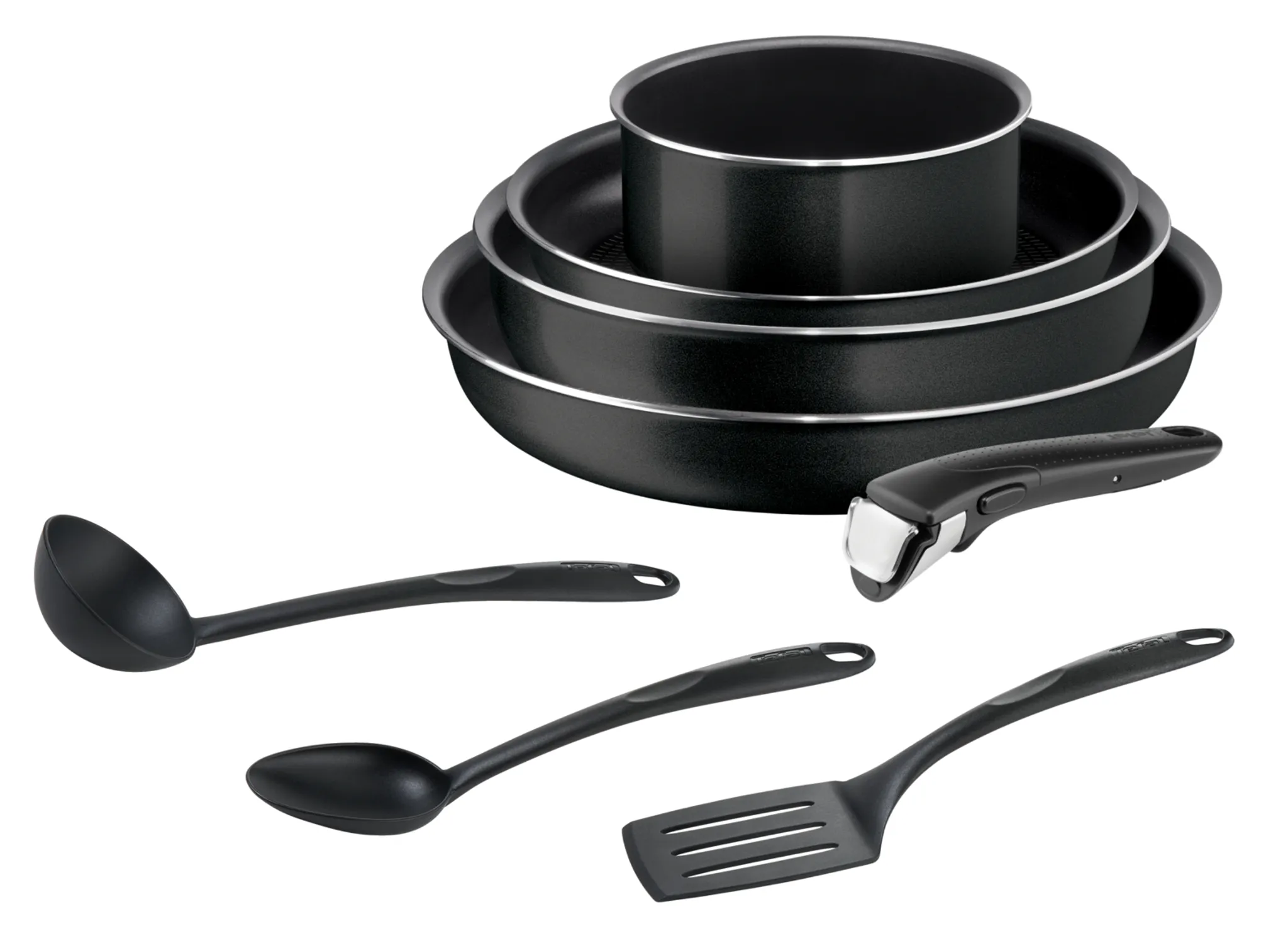 Набор посуды Tefal Ingenio Black 8 предметов 24/28/26/16/ см 04238850 фото