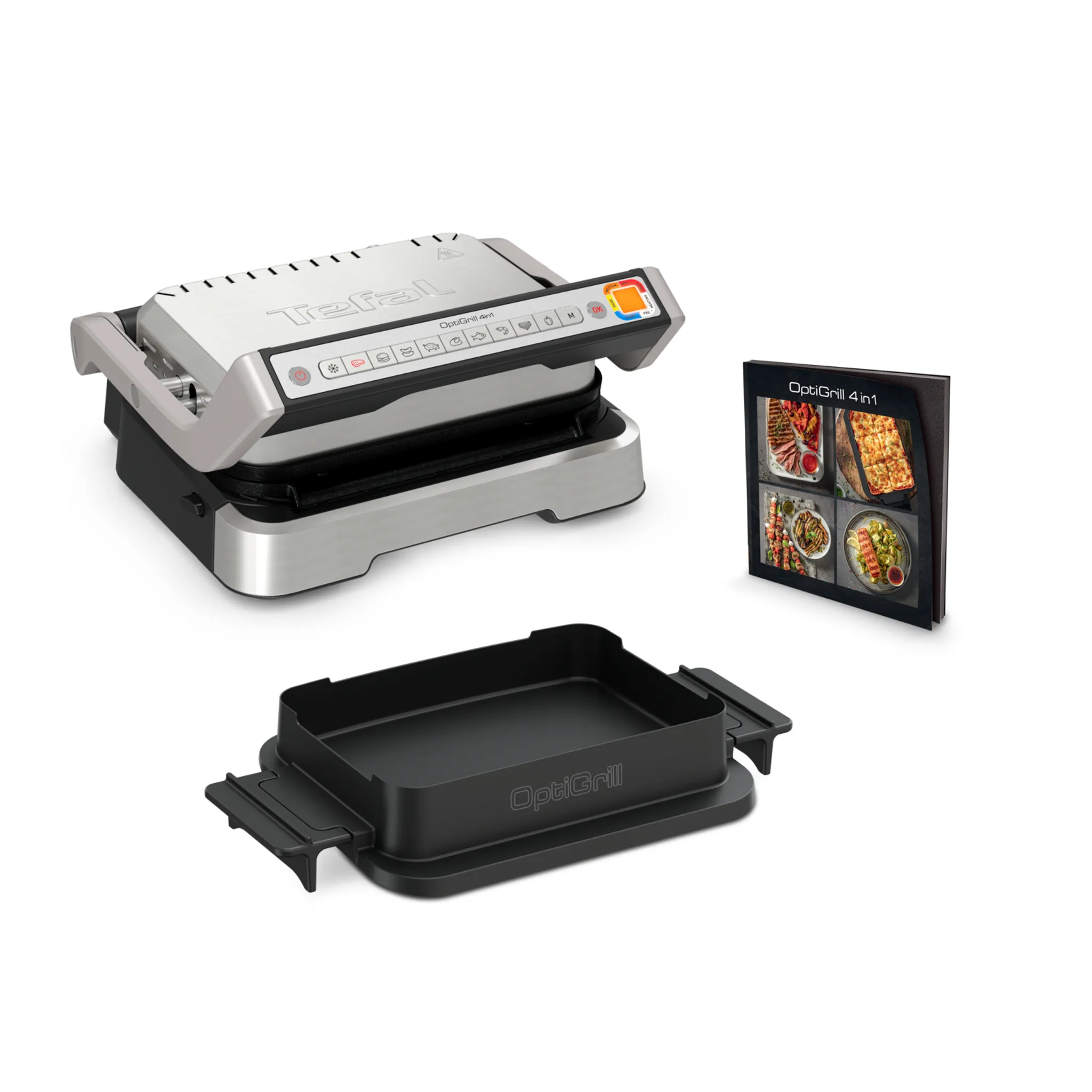 Умный электрогриль Tefal Optigrill 4 in 1 GC774D30 с насадкой для вафель