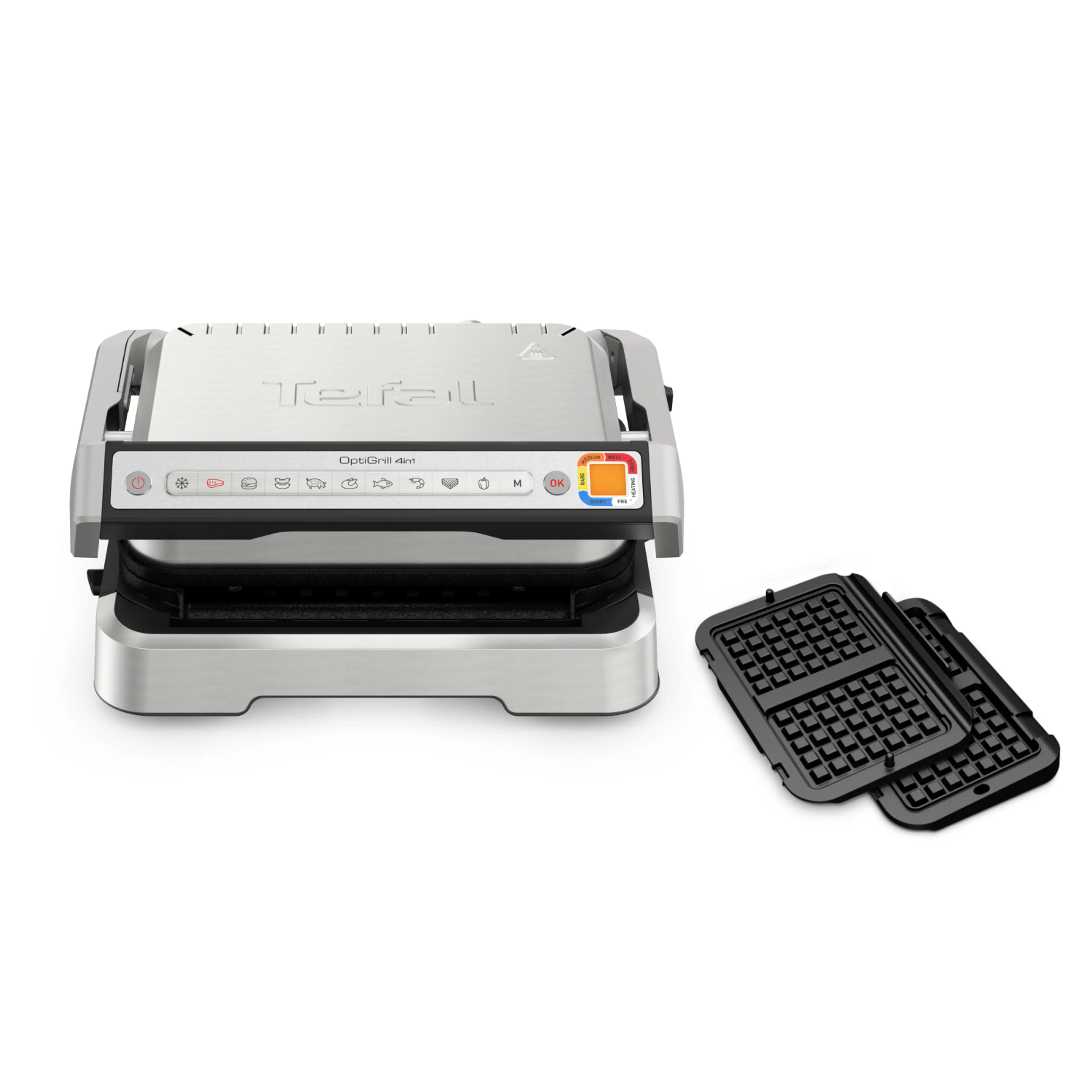 цена на Умный электрогриль Tefal Optigrill 4 in 1 GC774D30 с насадкой для вафель