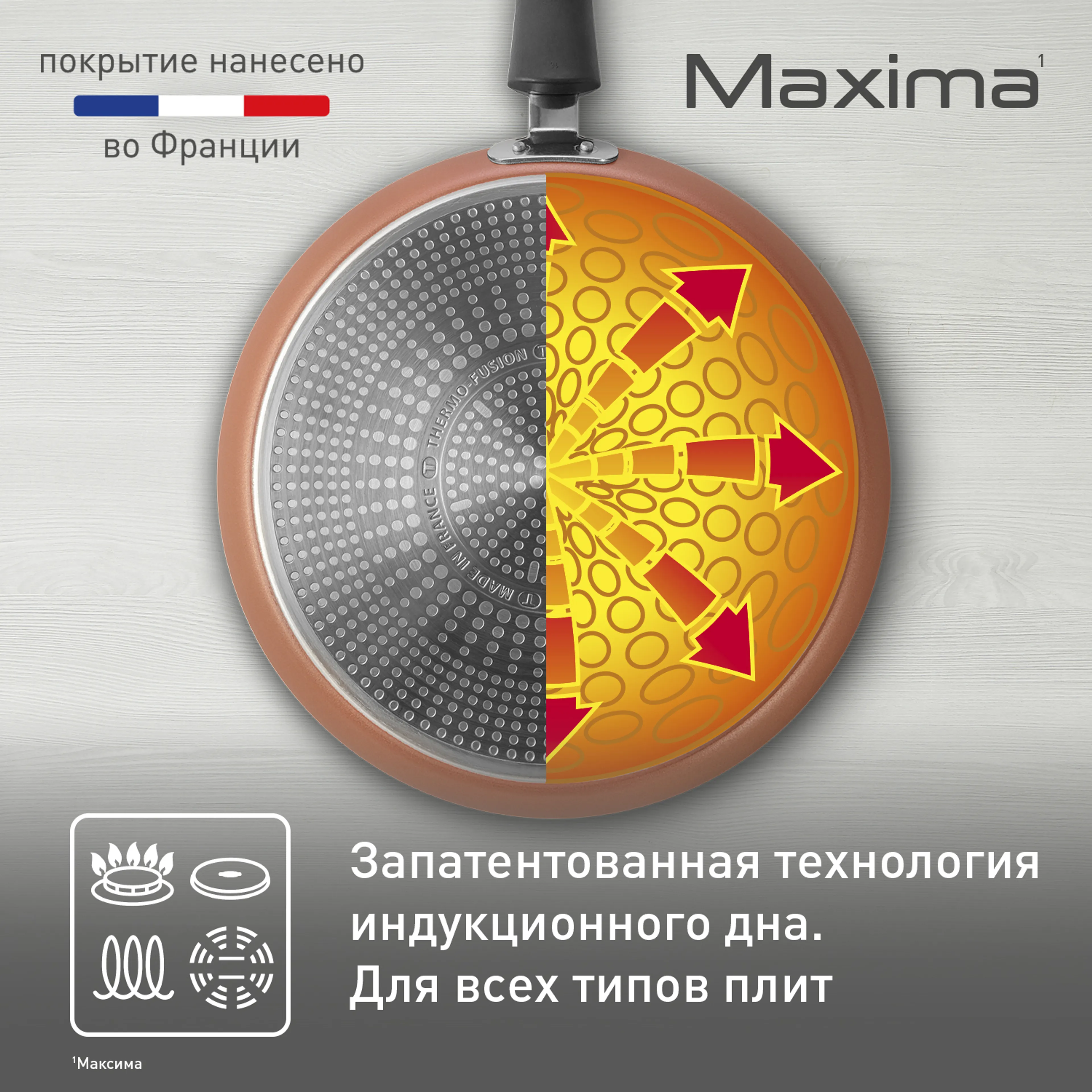 Сковорода для блинов Tefal Maxima 25 см 04228525