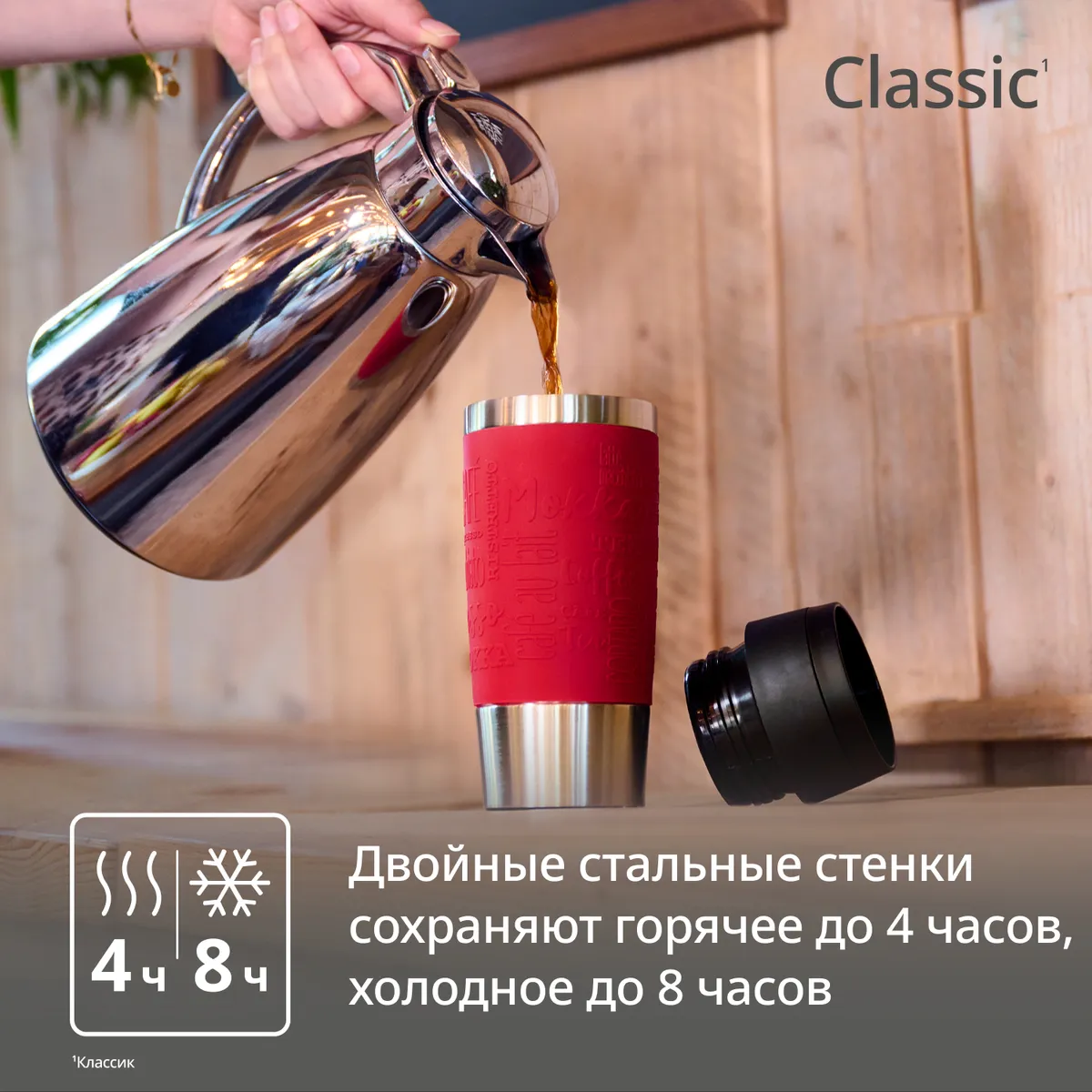 Термокружка Tefal TRAVEL MUG CLASSIC N2020410 0.36 л