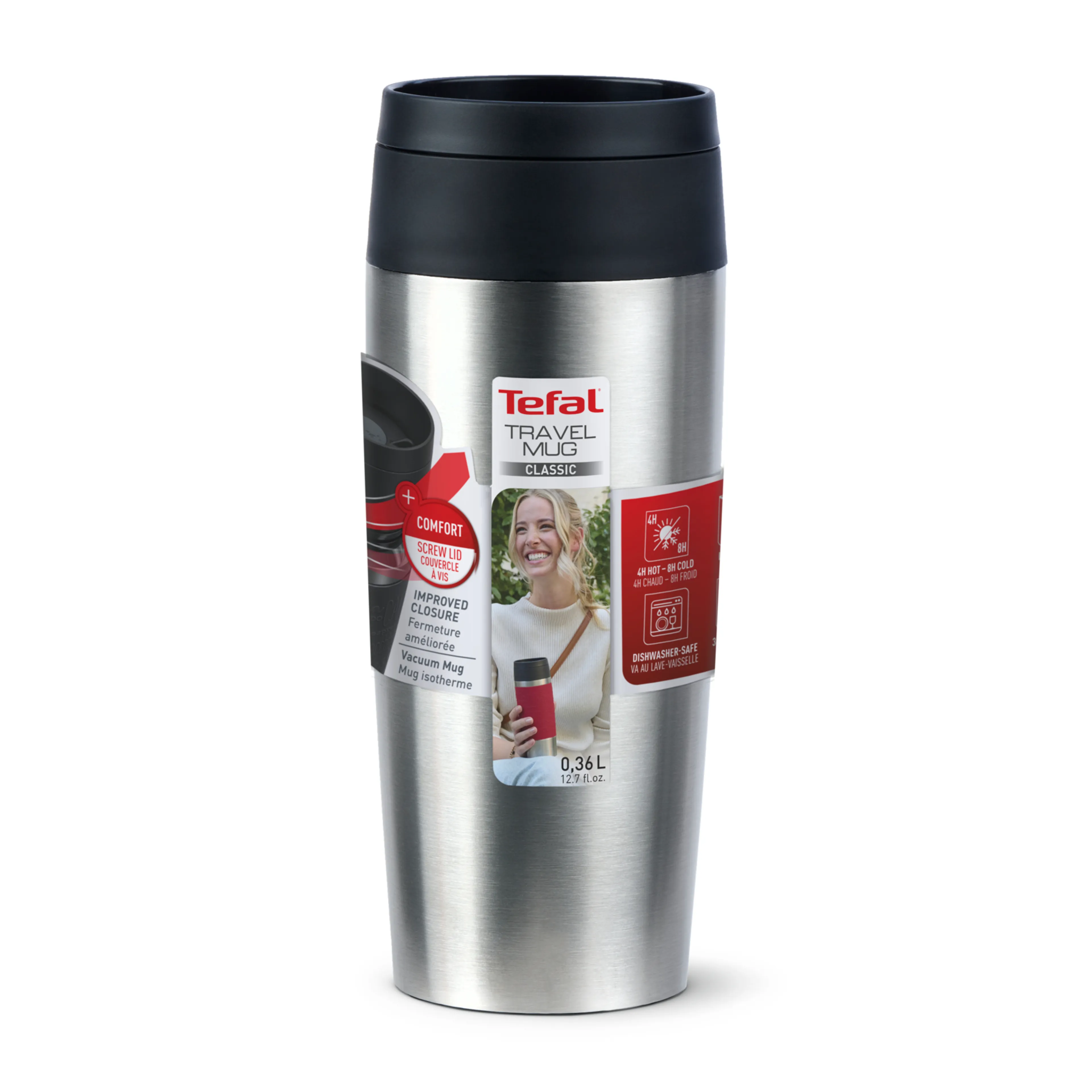 Термокружка Tefal TRAVEL MUG CLASSIC N2020110  0.36 л